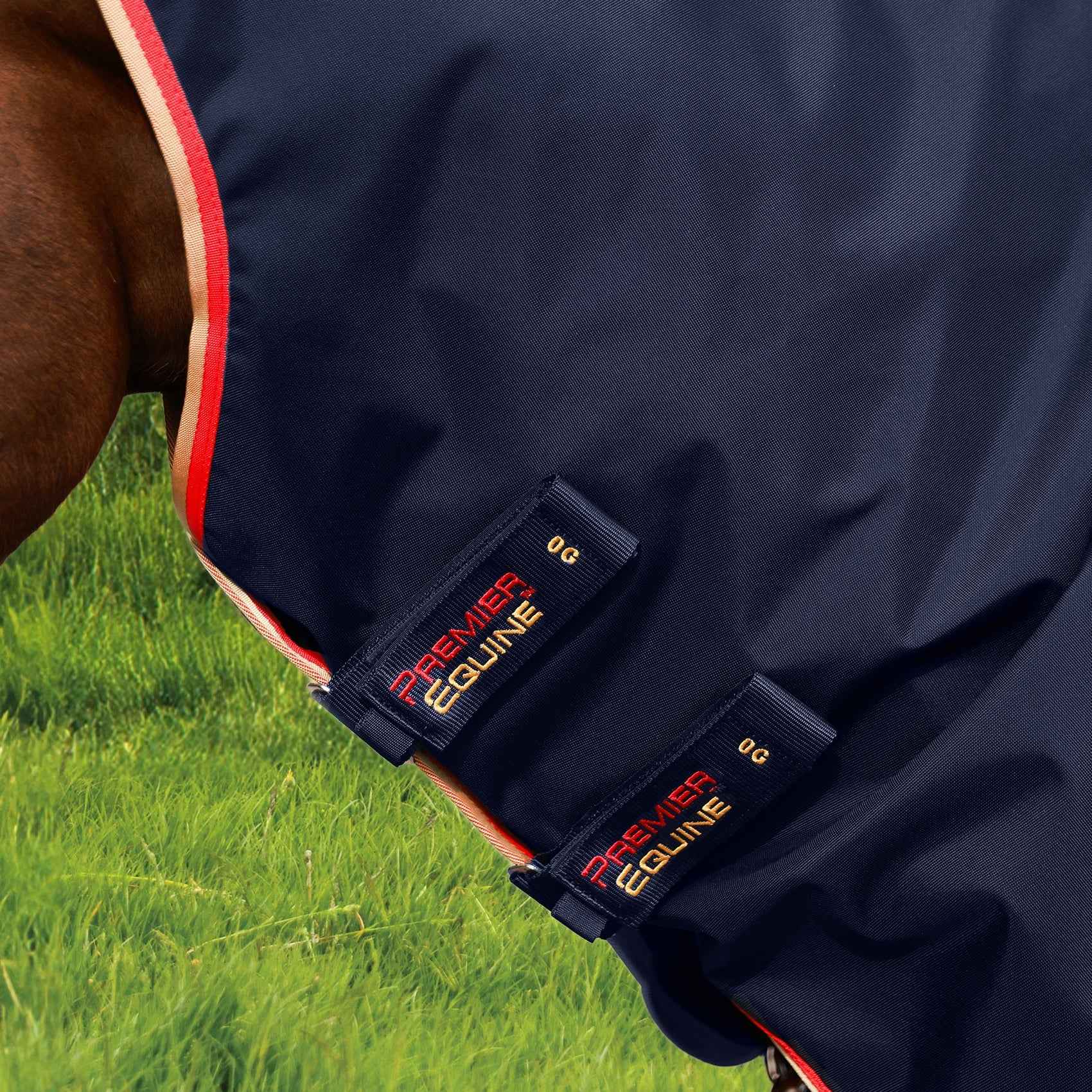 Premier Equine Buster Zero Turnout Rug with Classic Neck Cover Navy