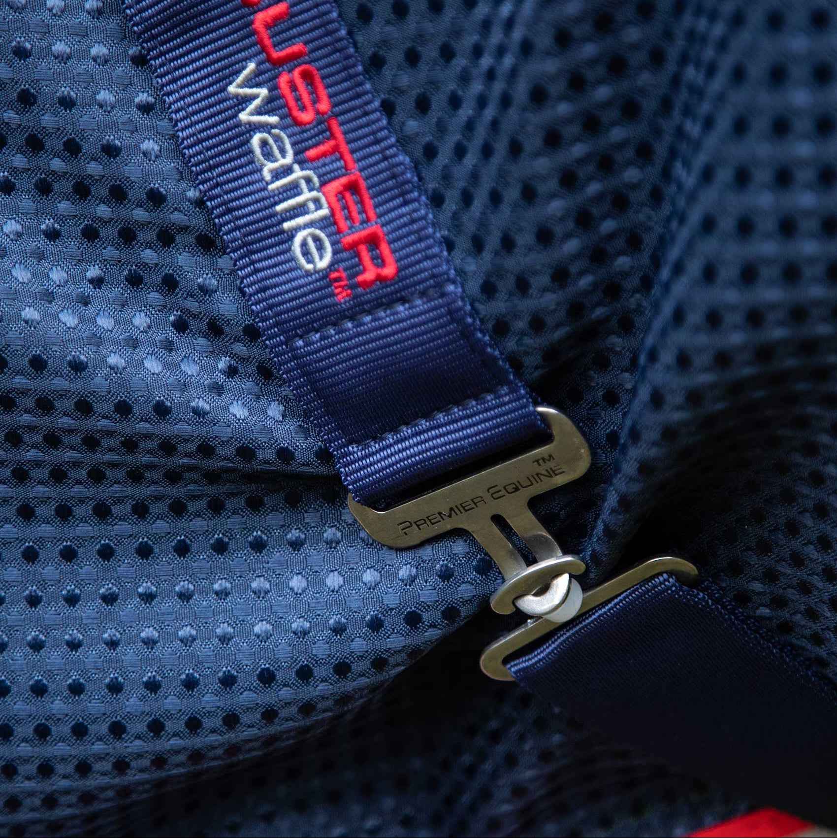 Premier Equine Buster Waffle Horse Cooler Rug Navy