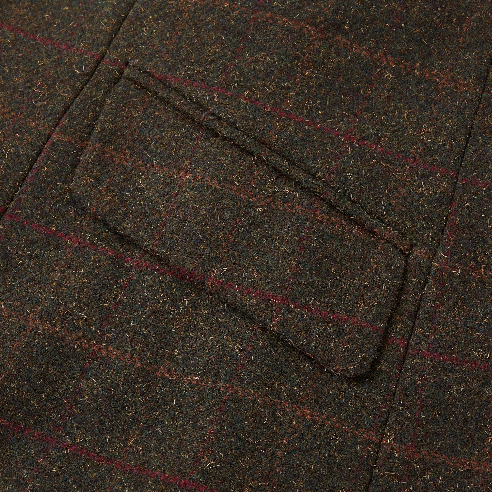Cameo Junior Tweed Show Jacket - Seaweed with Foxhead Buttons
