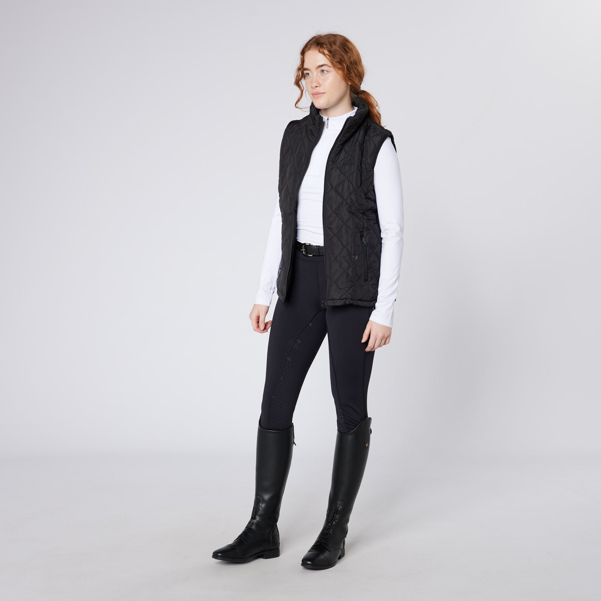 Equiflair CAMEO ALL SEASON GILET BLACK: Women's Riding Vest, Outdoor Black Gilet