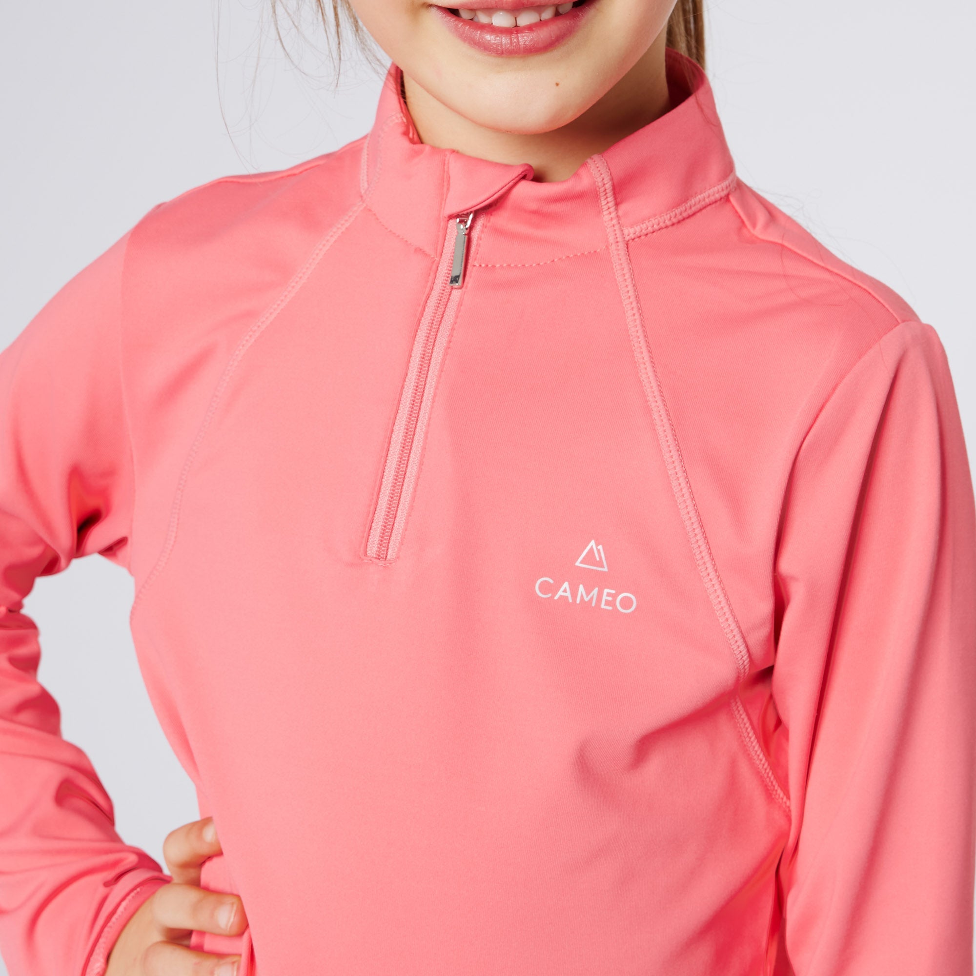 CAMEO Junior Core Baselayer - Equestrian Clothing for Kids, Long Sleeve Training Shirt