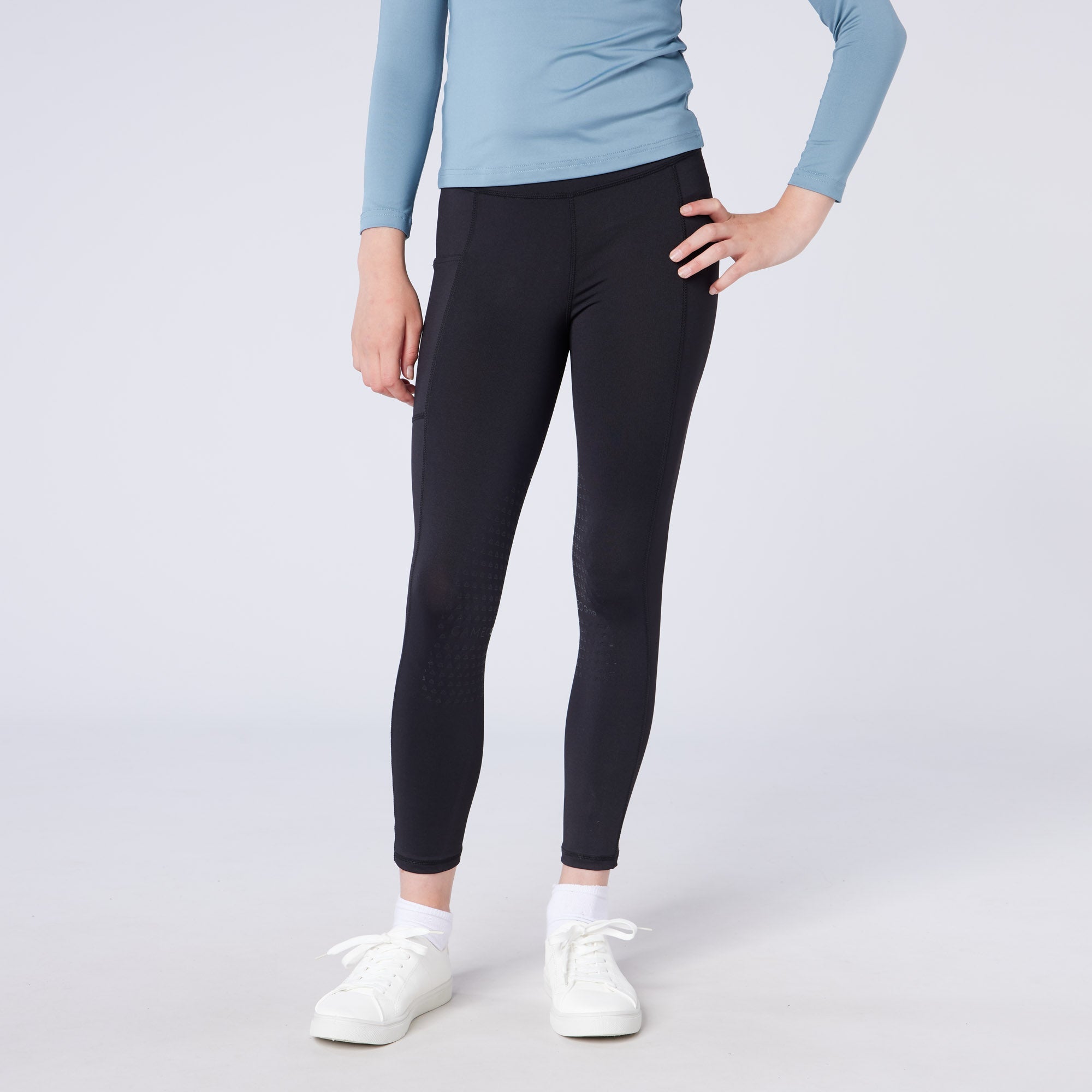 Junior Equestrian Riding Tights - Equiflair - Comfort & Grip - CameoTech - Child Size