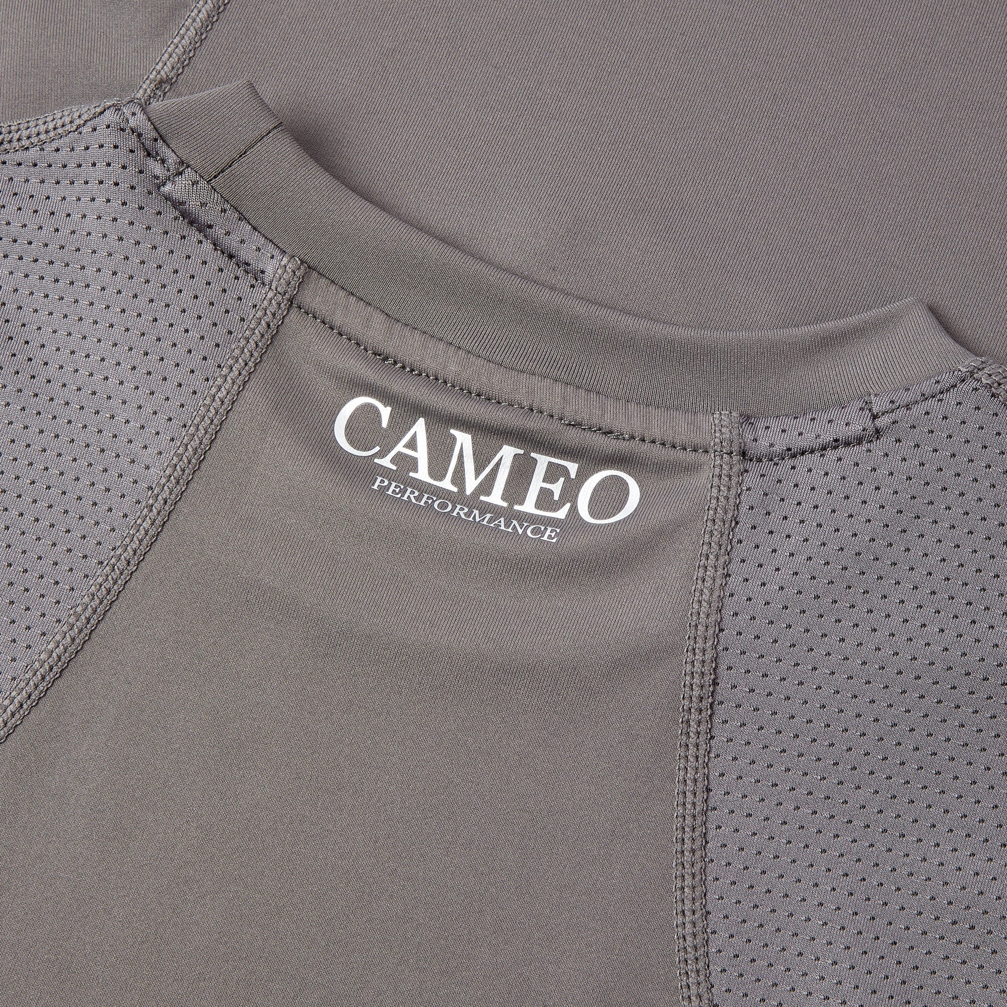 CAMEO PERFORMANCE BASELAYER CHARCOAL Equestrian Baselayer for Riding and Competition. Stylish and Comfortable Horse Riding Apparel