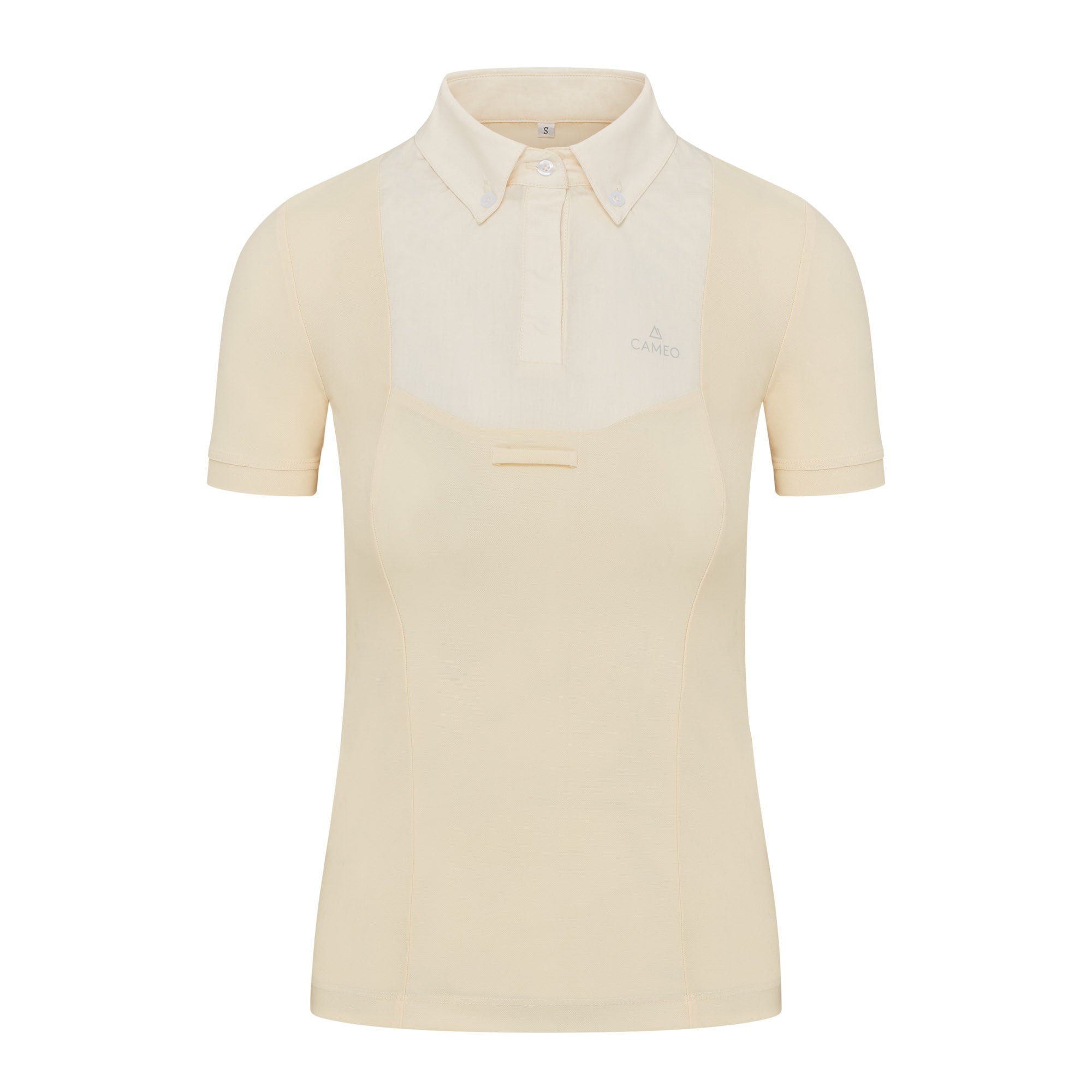 CAMEO Classic Showshirt Yellow | Equestrian Short Sleeve Show Shirt for Women | Lightweight & Breathable