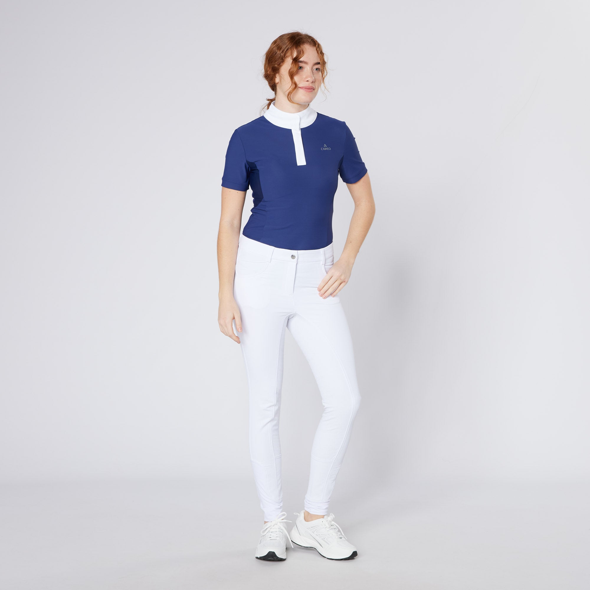 Cameo Charlotte Navy Show Shirt - Equestrian Competition Apparel | Equiflair