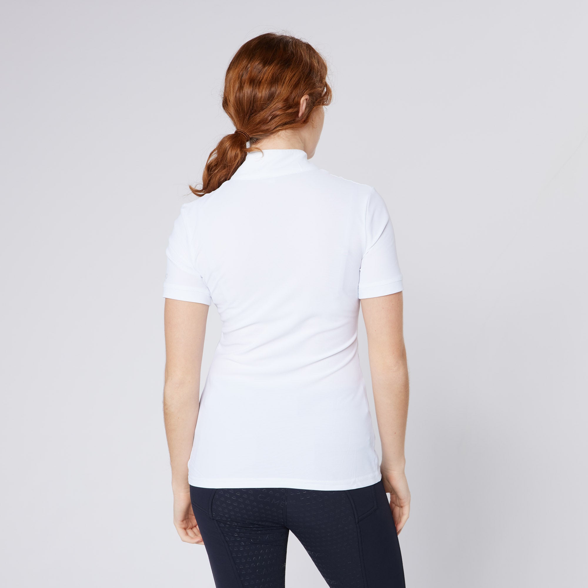 CAMEO Charlotte White Show Shirt - Equestrian Competition Apparel