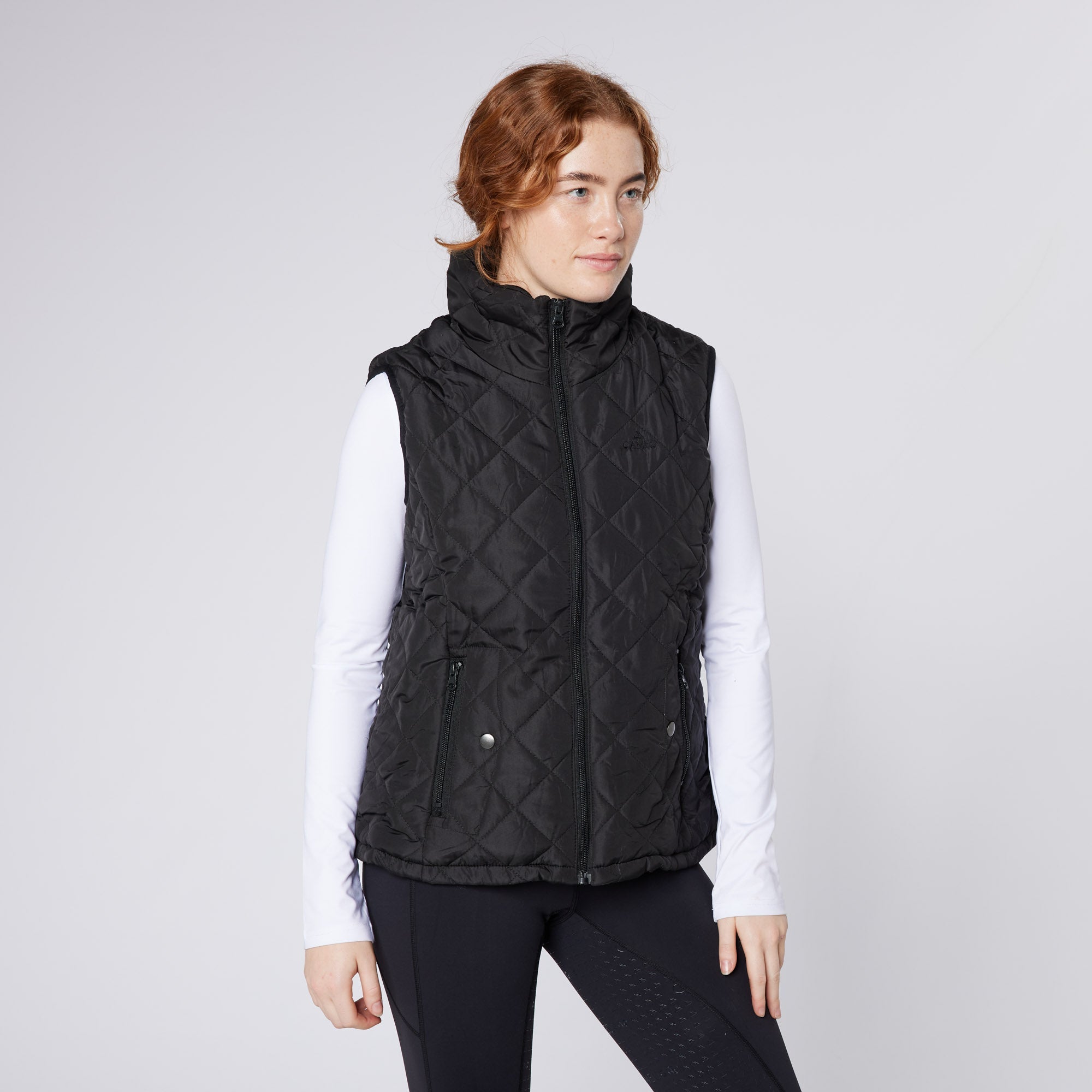 Cameo All Season Black Gilet - Women's Equestrian Vest Equiflair