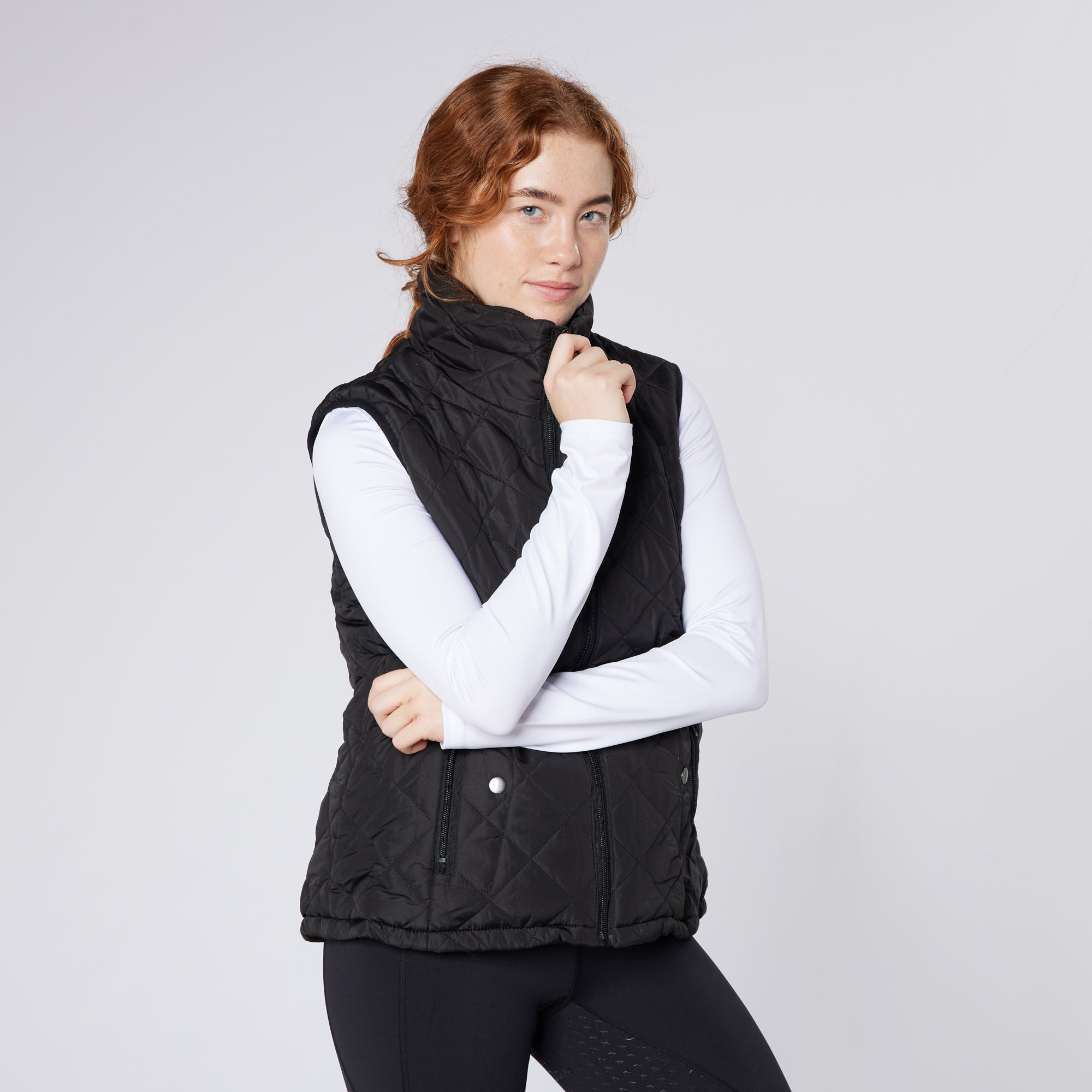 Equiflair CAMEO Black Quilted Gilet Vest for Woman - Stylish Layering Clothing