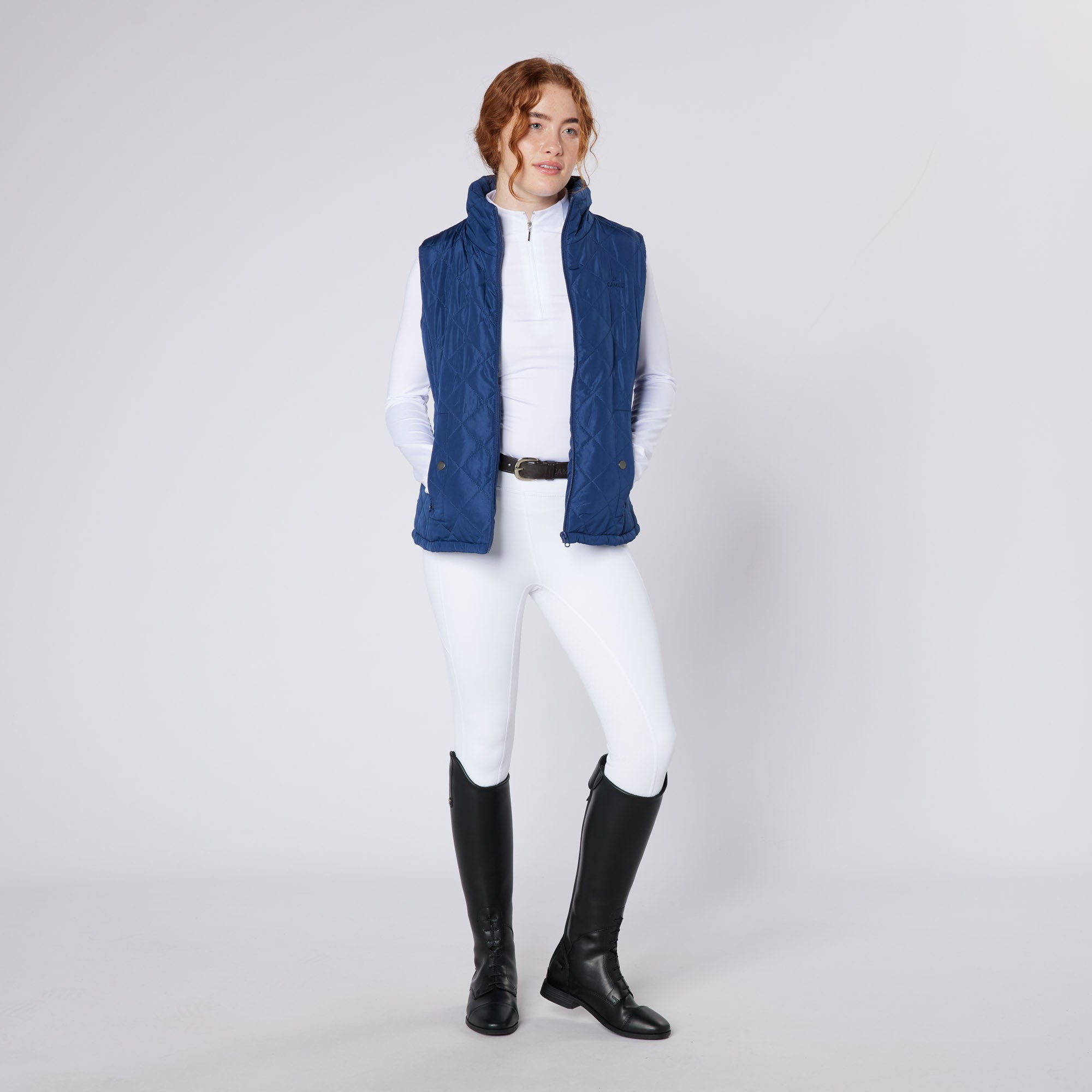 Equestrian Riding Vest - CAMEO All Season Navy Gilet for Women | Equiflair