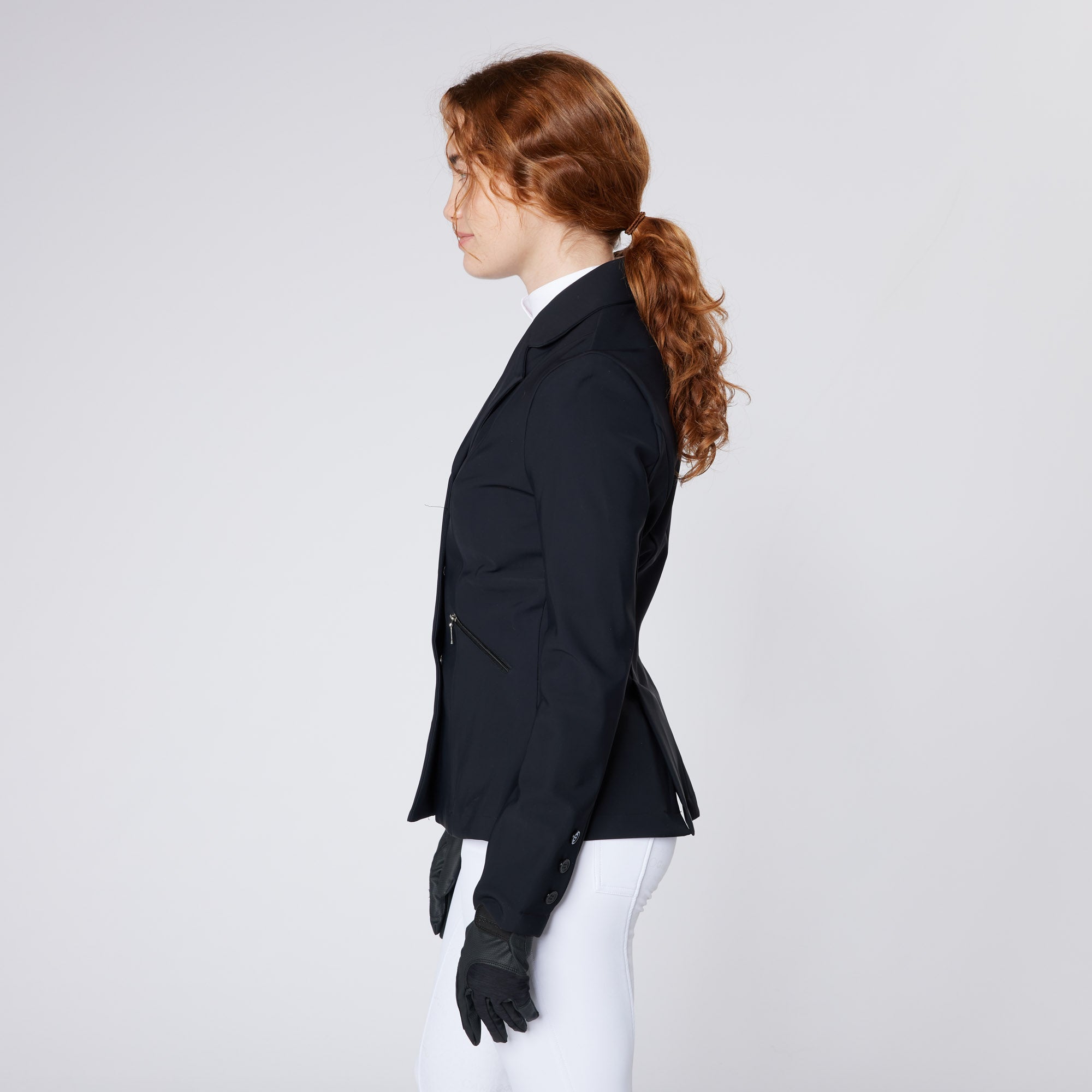 Cameo Aspire Black Show Jacket - Equestrian Competition Riding Apparel - Equiflair