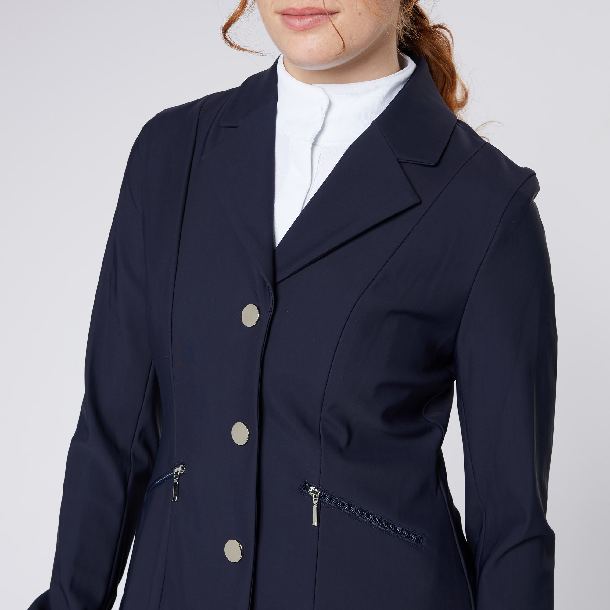 Navy Blue Women's Show Jacket - Equestrian Competition Apparel