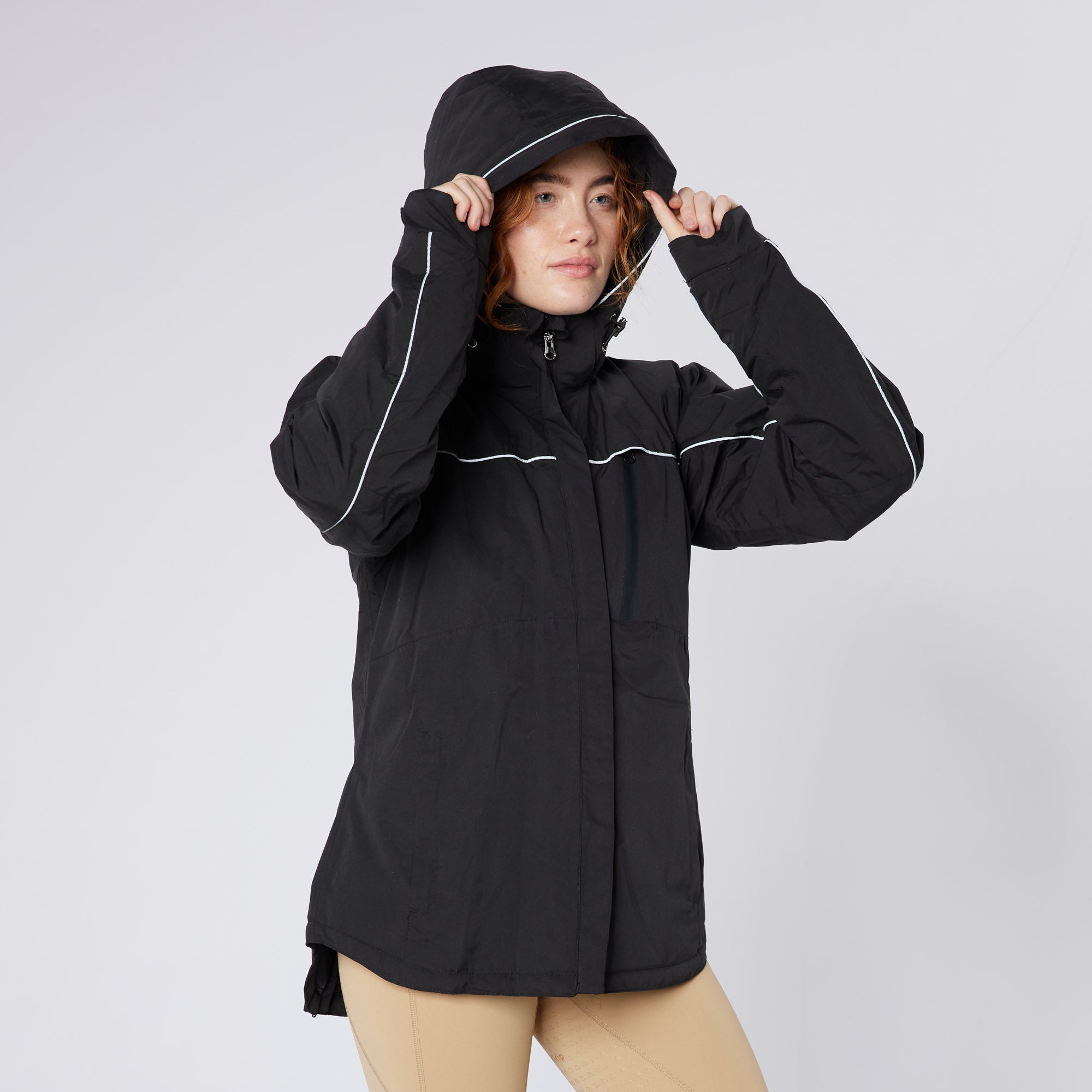 CAMEO Thermo Winter Riding Jacket: Waterproof, Breathable, Hood, Reflective. Women's Equestrian Coat