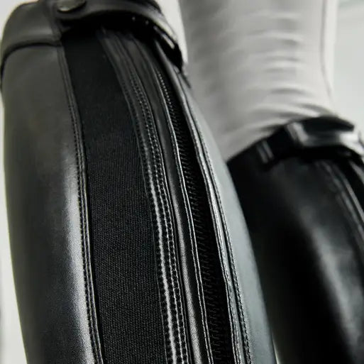 LEMIEUX Junior Field Riding Boots - Black Leather Equestrian Boots for Kids
