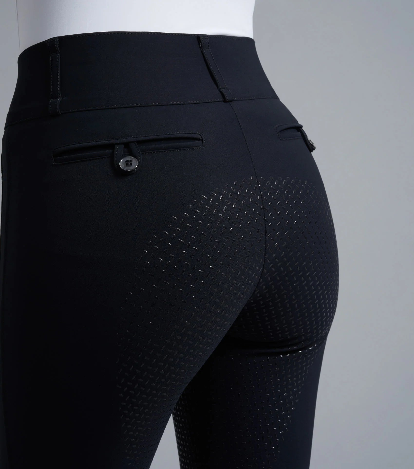 Black Riding Breeches - Premier Equine Carapello Ladies Full Seat Gel Equestrian Pants
