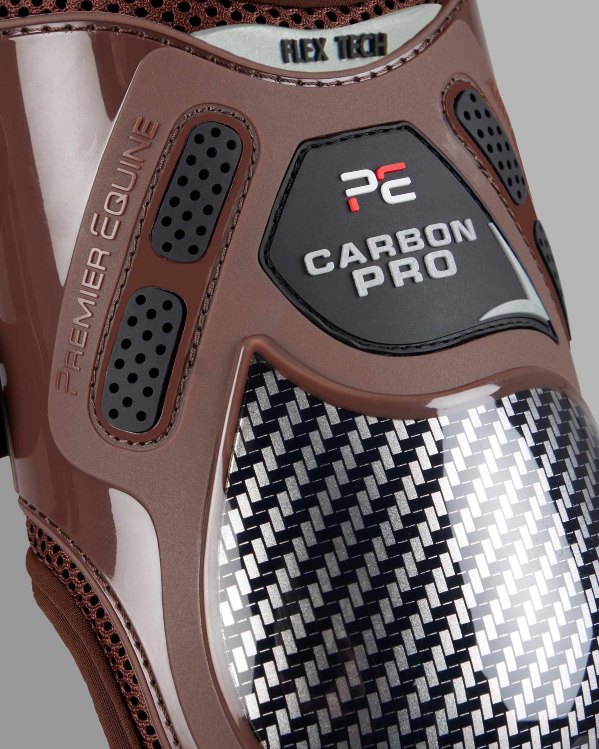 Premier Equine Carbon Pro Fetlock Boots Brown - Horse Leg Protection by Equiflair