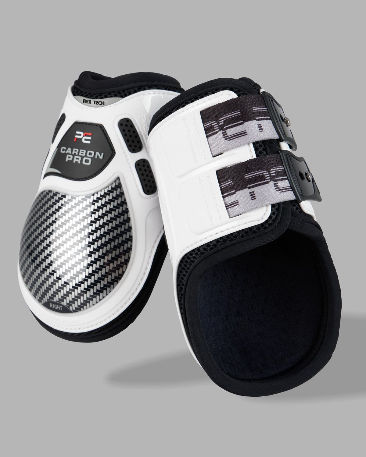 PREMIER EQUINE Carbon Pro Fetlock Boots White | Horse Leg Protection