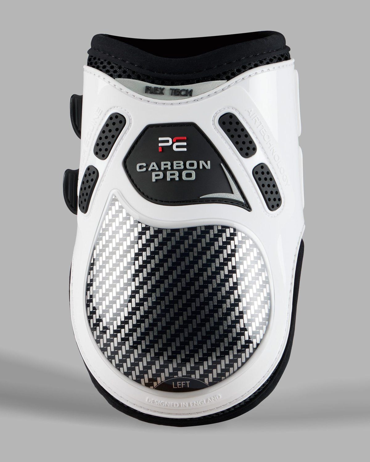 PREMIER EQUINE Carbon Pro Fetlock Boots White - Equine Leg Protection, Carbon Fiber Technology