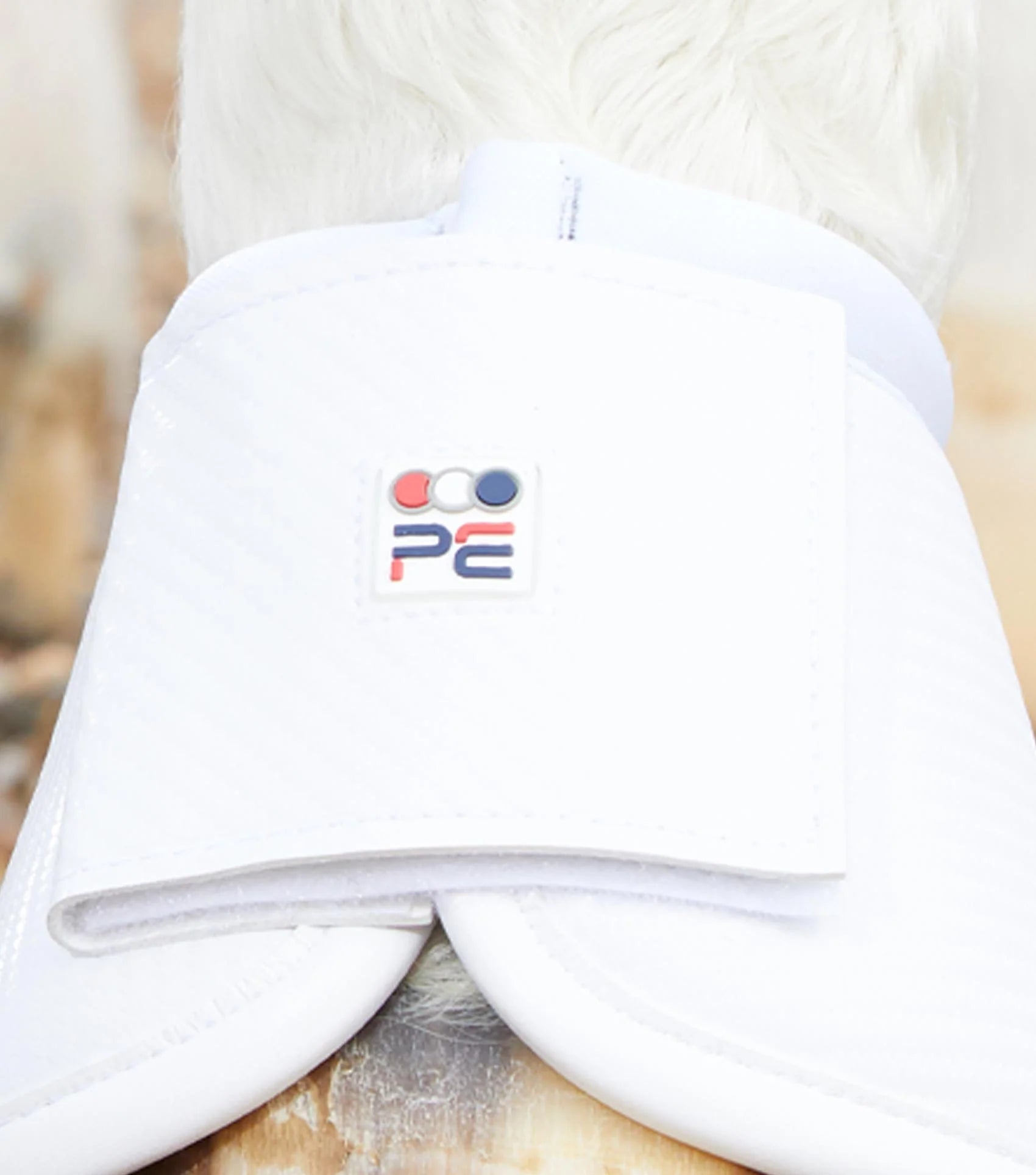 PREMIER EQUINE CARBON WRAP OVER REACH BOOTS White - Equine Leg Protection