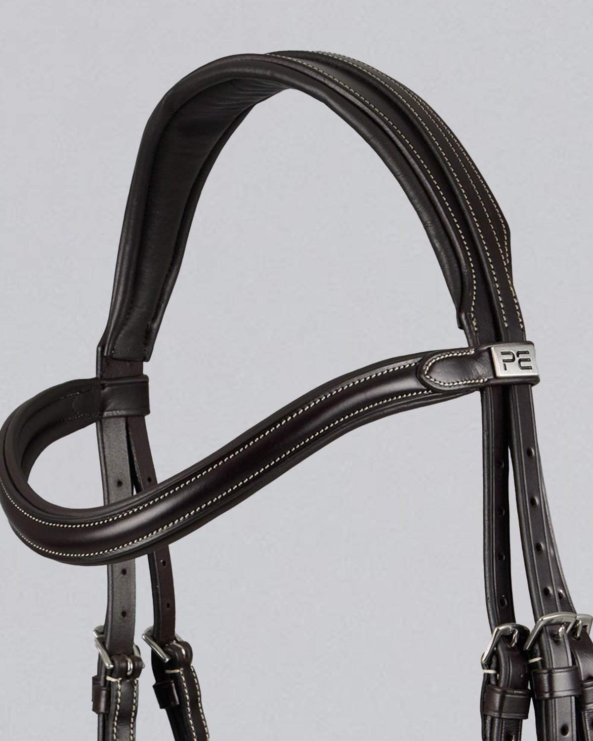 Premier Equine Cassano Snaffle Bridle - Horse Bridle - Brown Italian Leather Equine Equipment