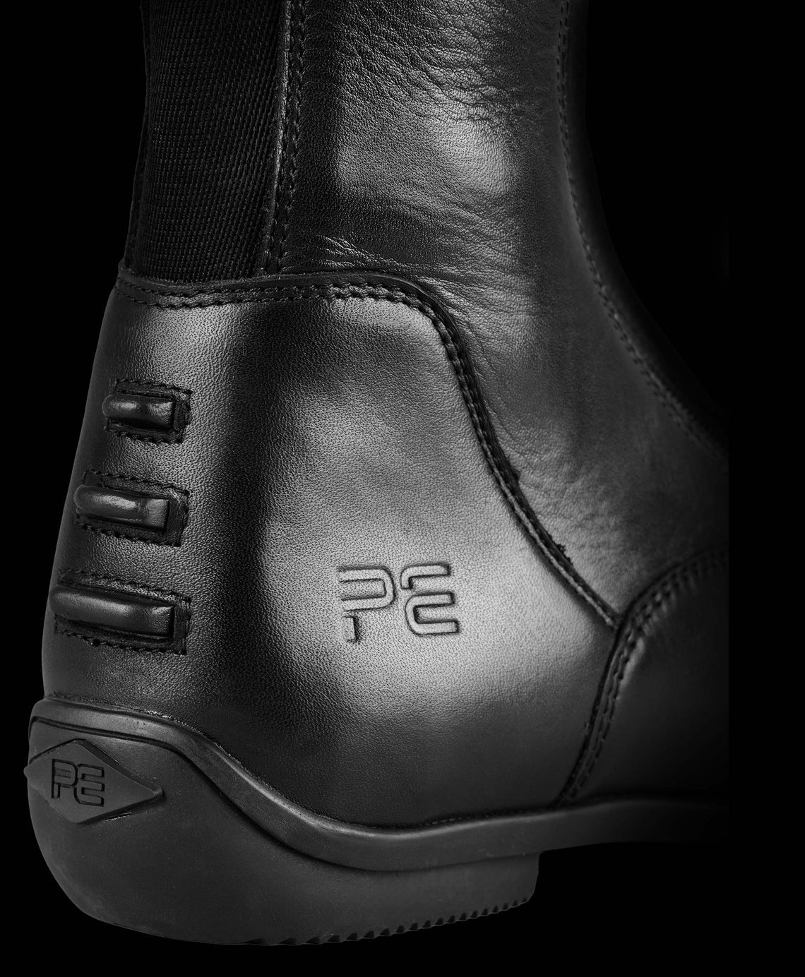 Premier Equine Cedo Black Leather Riding Boots - Equestrian Tall Boots for Women