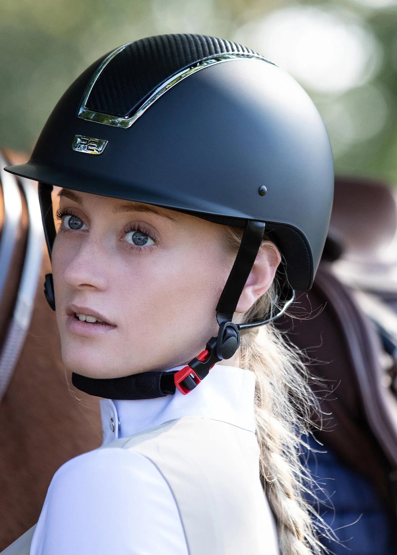 Premier Equine Centauri Space Black Horse Riding Helmet: Safety & Style for Equestrian Pursuits