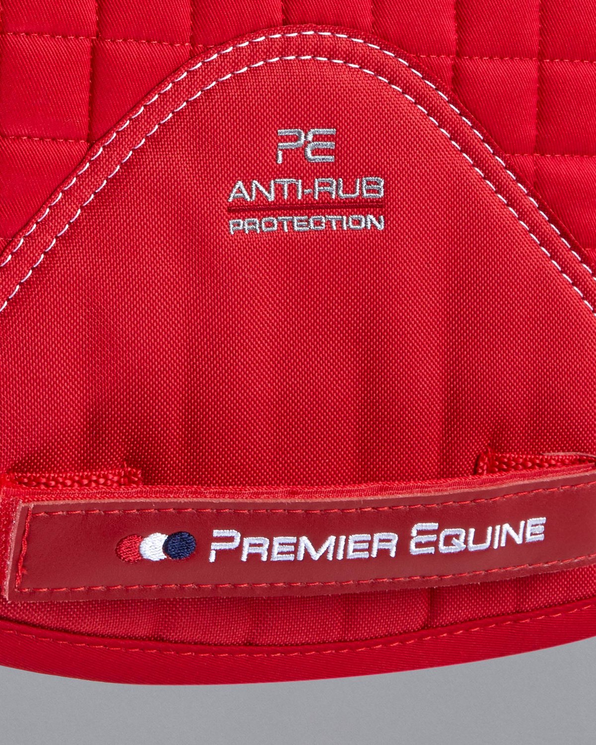 Red Premier Equine Merino Wool Saddle Pad - GP/Jump Numnah with Anti-Rub Protection