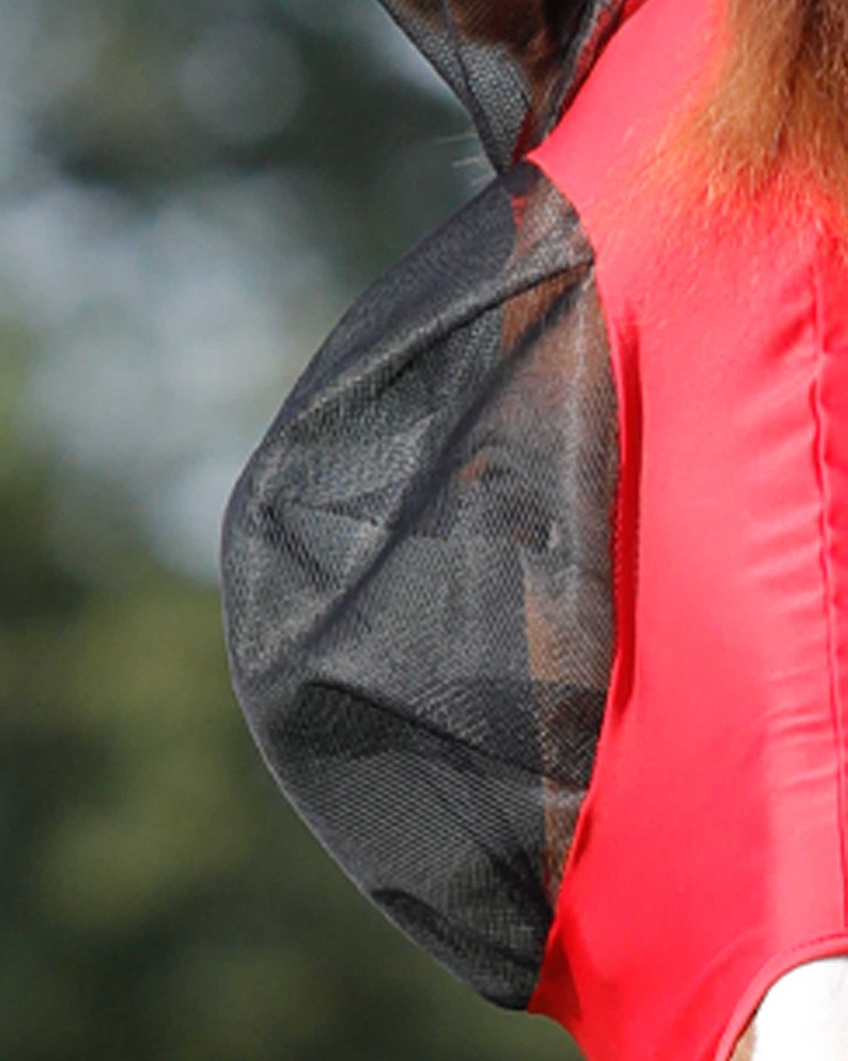 Premier Equine Comfort Tech Lycra Fly Mask Red