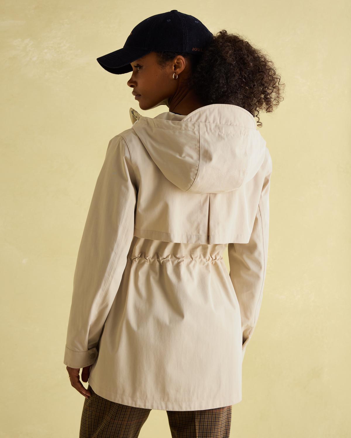 Joules Portwell Waterproof Raincoat With Hood Neutral
