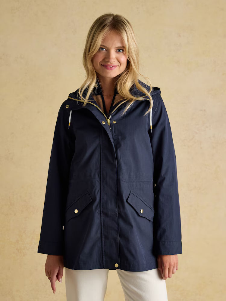 Joules Portwell French Navy Waterproof Raincoat