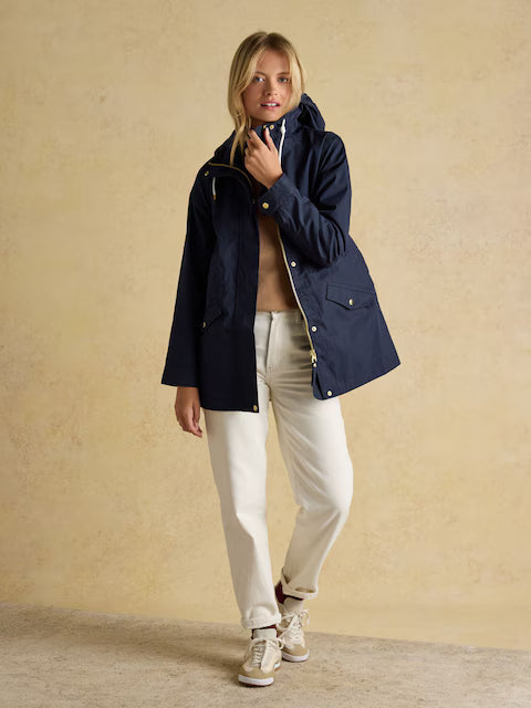 Joules Portwell French Navy Waterproof Raincoat