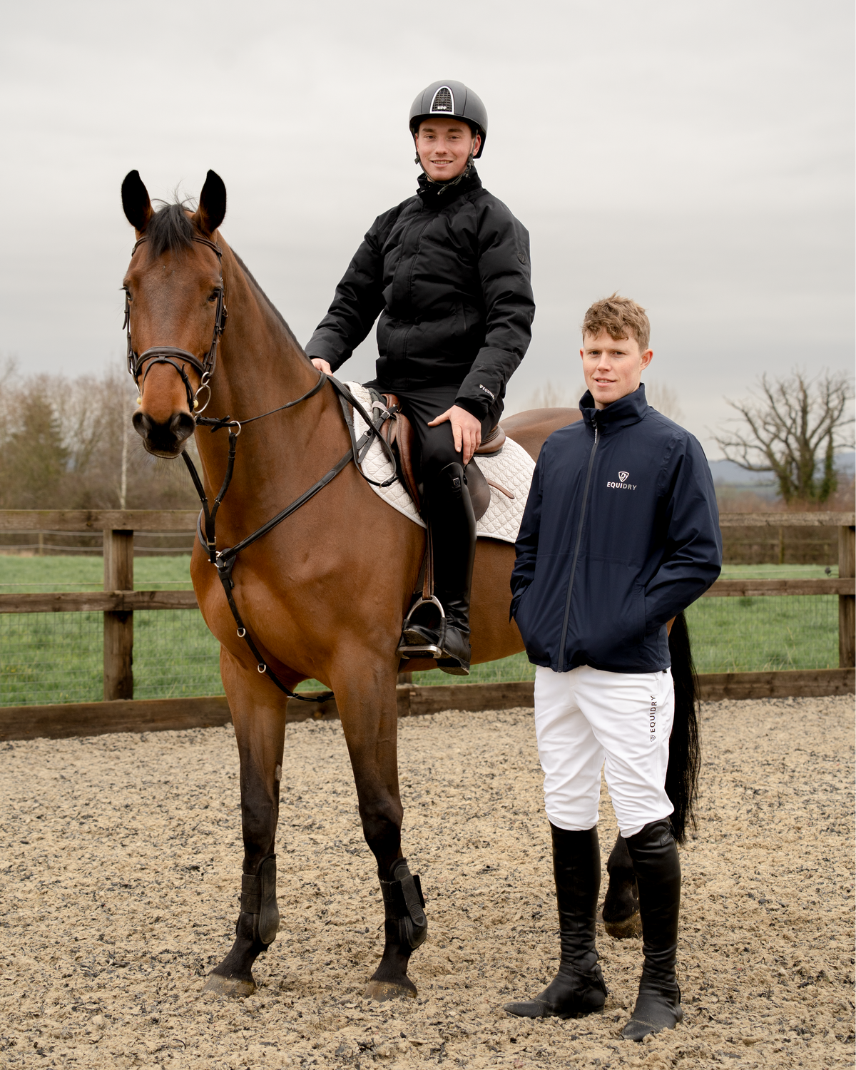 Equidry Men's Waterproof Breeches Black | Equestrian Horse Riding Gear