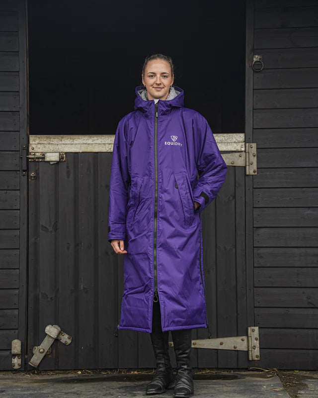 EQUIDRY Original Women's Thick Fleece Purple/Grey