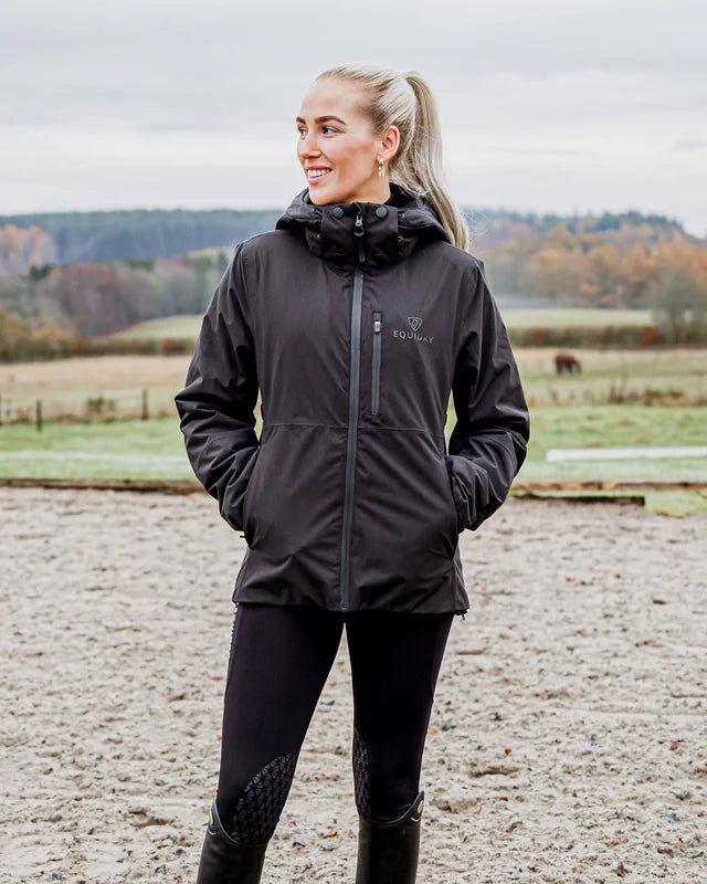 EQUIDRY Iris Warm Waterproof Riding Jacket Women's Black