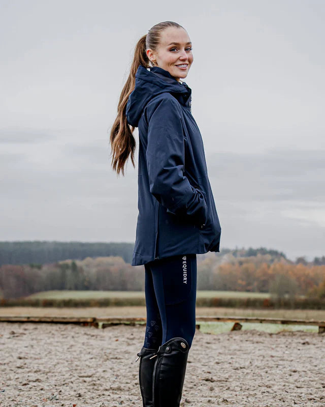 EQUIDRY Iris Navy Waterproof Riding Jacket - Women's Equestrian Apparel from Equiflair