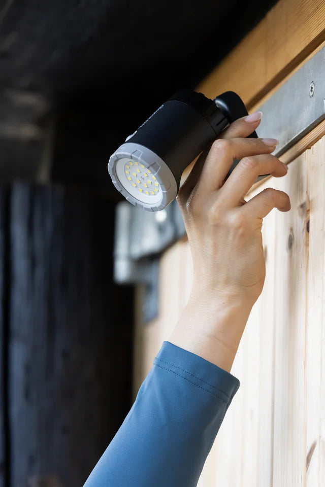 WOOF WEAR LED Work Light Black/Grey - Multi-Mount Equestrian Light by Equiflair