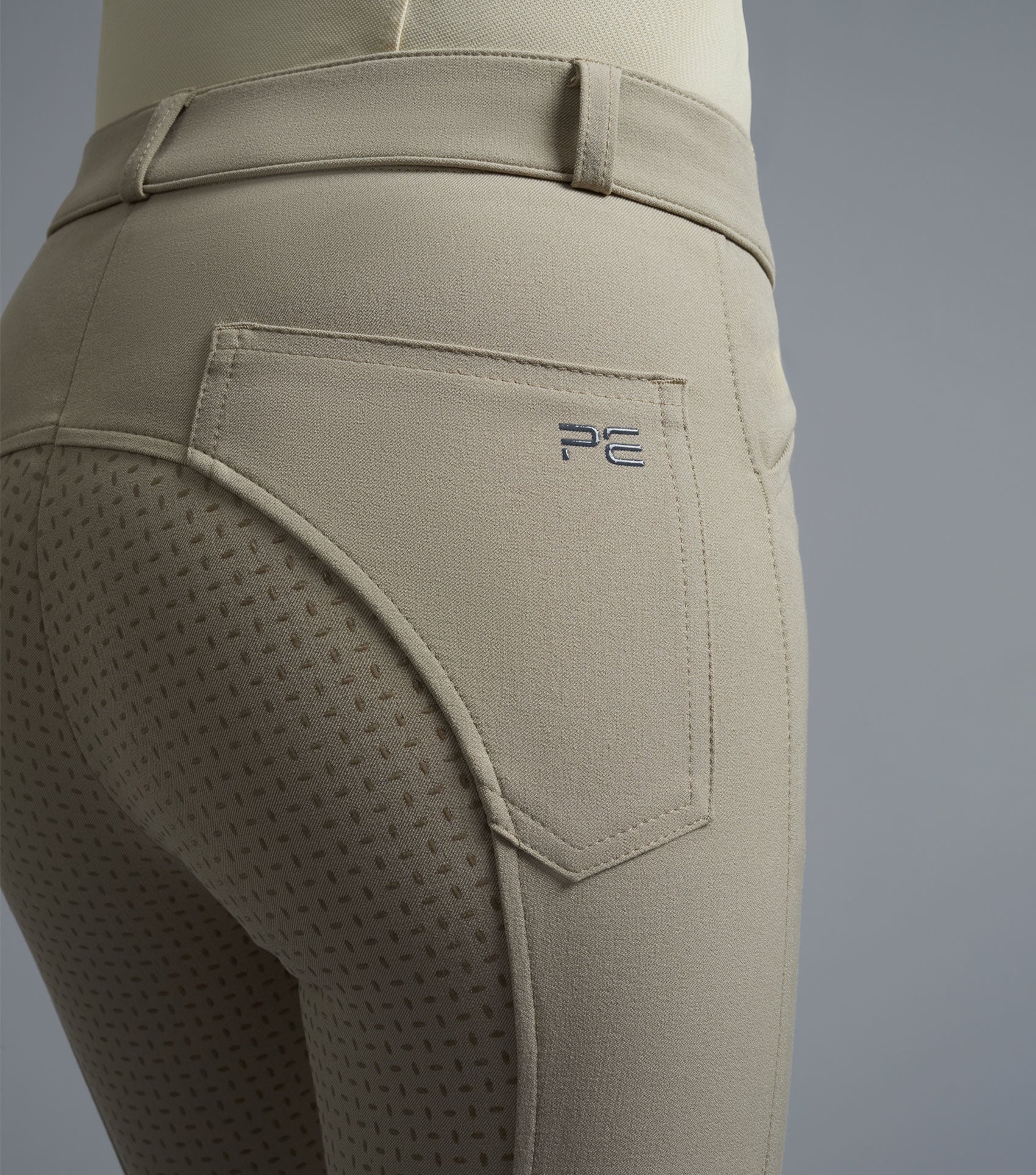 Beige Ladies Equestrian Riding Breeches - Full Seat Gel, Competition Ready.