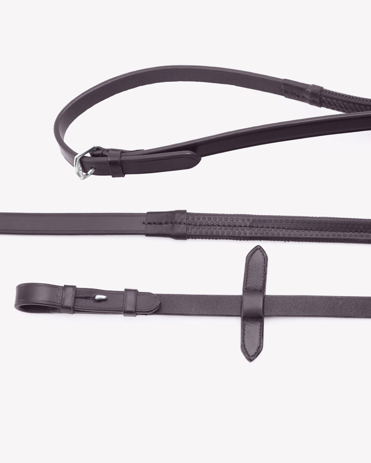 Premier Equine Diego Rubber Reins Brown