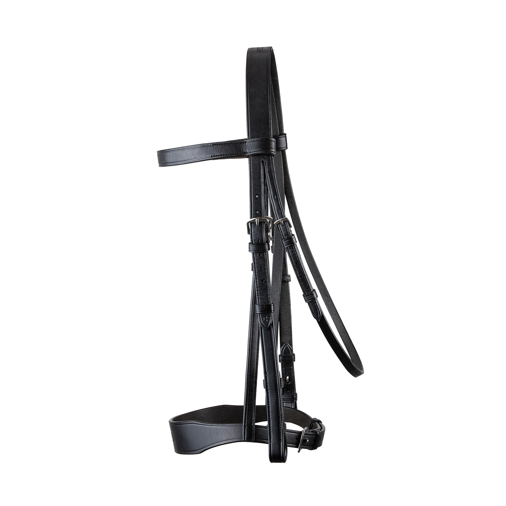 Ecorider Classic Show Bridle Black - Premium Leather Horse Bridle for Equestrian Shows and Riding - Pony