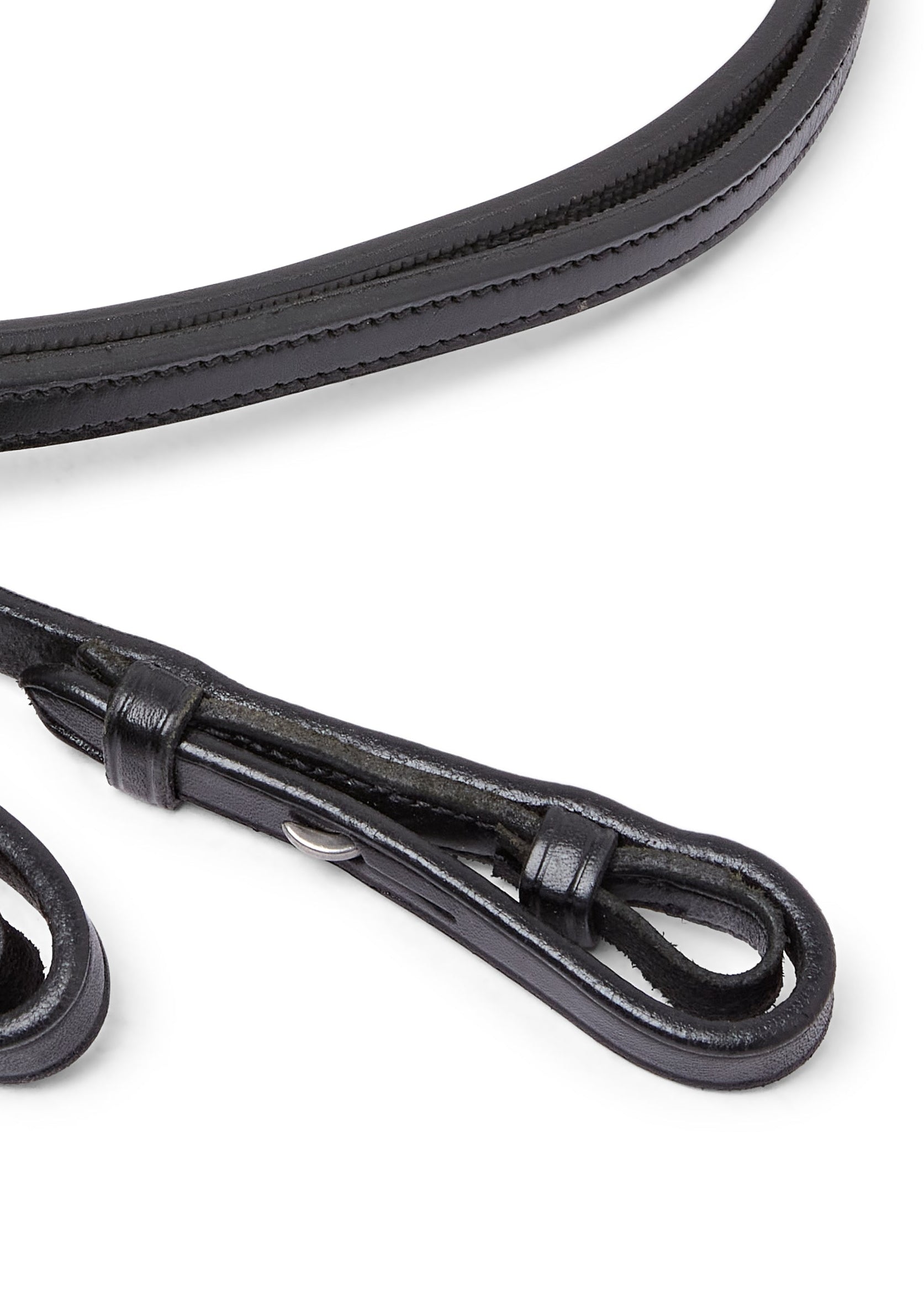 Black Leather Horse Reins with Grips - EcoRider Equestrian Riding Tack - Leatherwork location-109746323830-outofstock 48