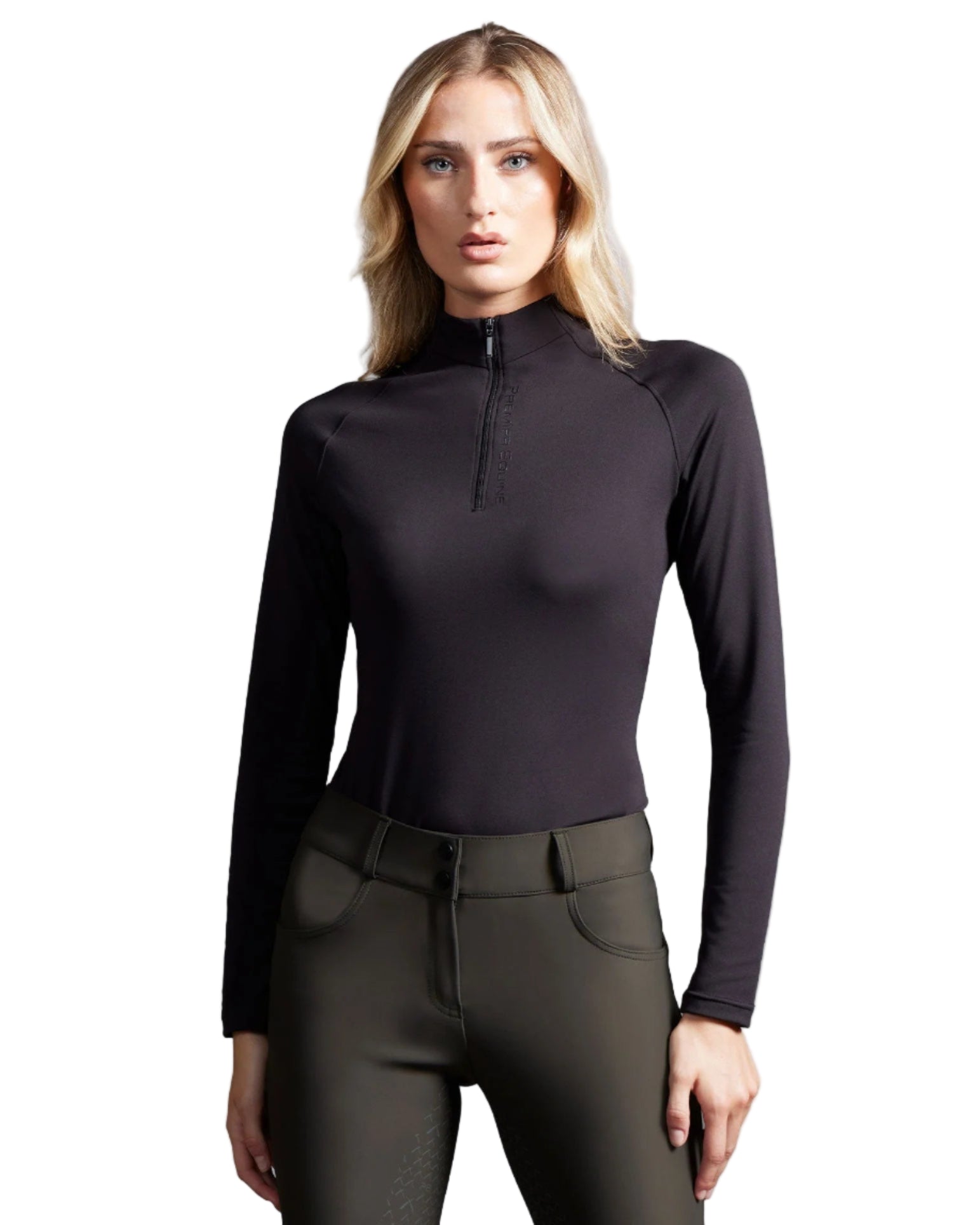 Premier Equine Elixir Long Sleeve Base Layer Black - Clothing location-109746323830-outofstock UK 6