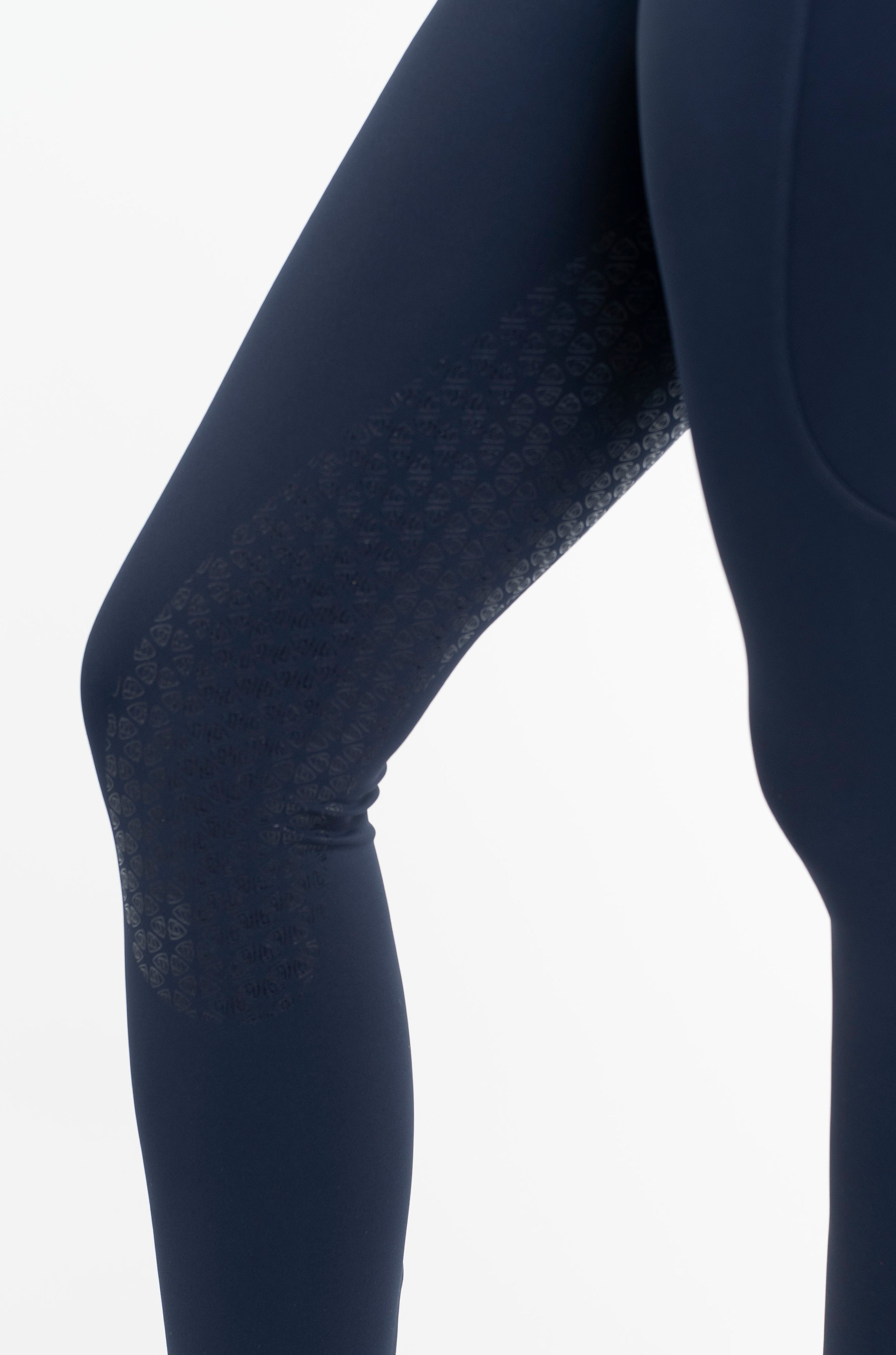 EQUIDRY Water Repellent Leggings Full Seat Women's Navy/Pale Pink