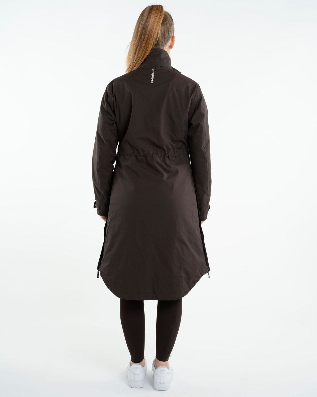 EQUIDRY Women's Bronte Riding Coat Removable Hood Brown