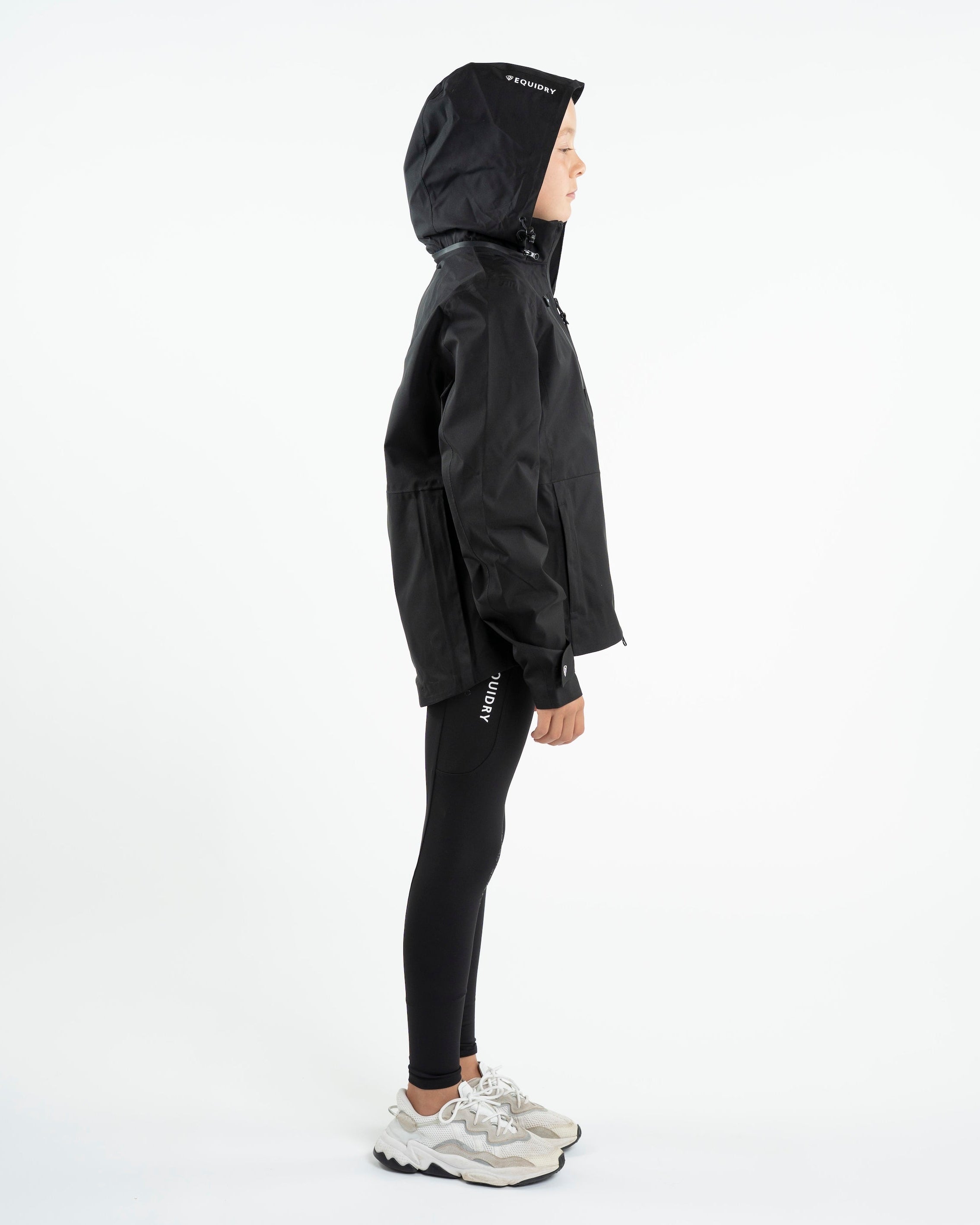 EQUIDRY Varsha Waterproof Riding Jacket Girl's Black