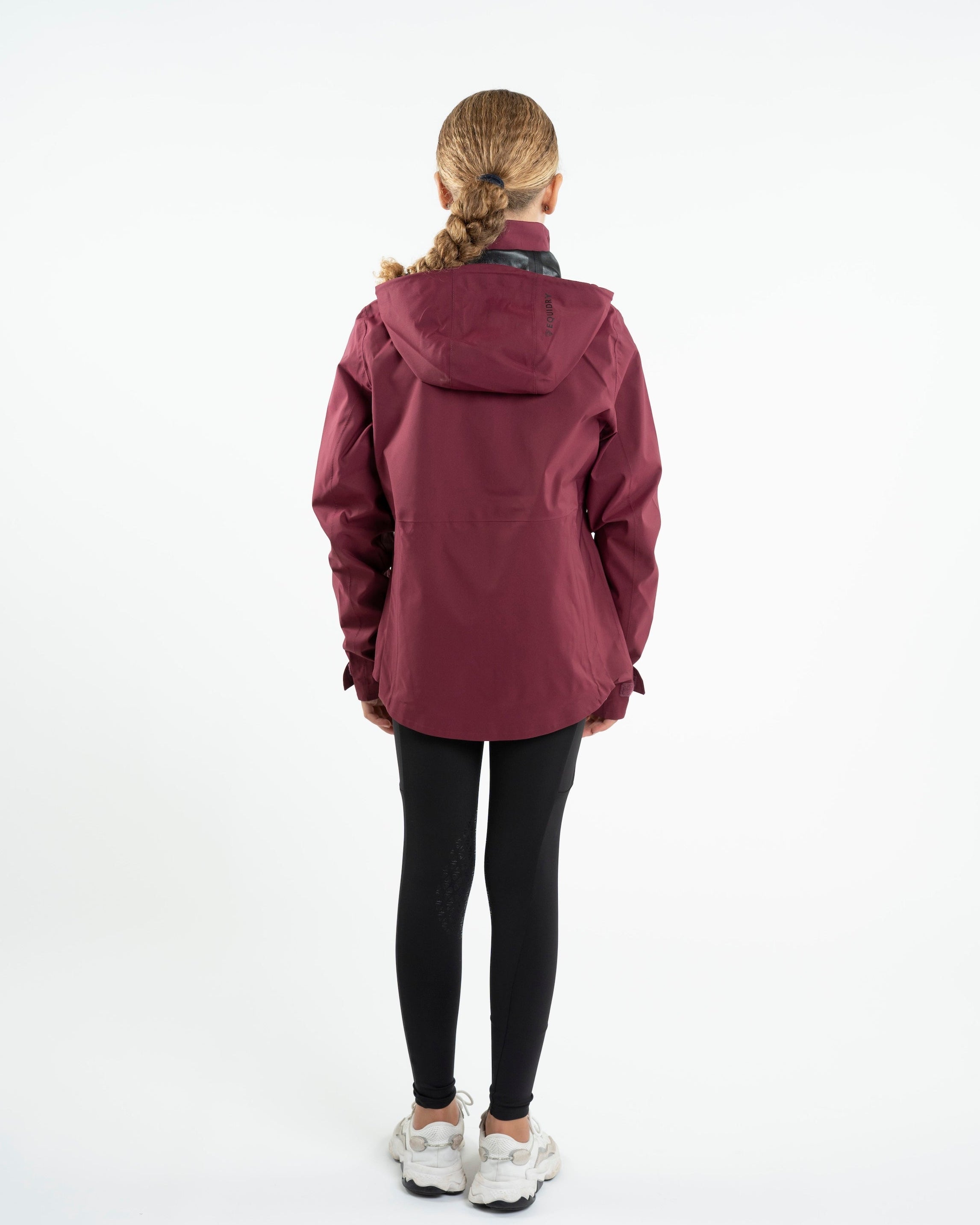 EQUIDRY Varsha Waterproof Riding Jacket Girl's Plum