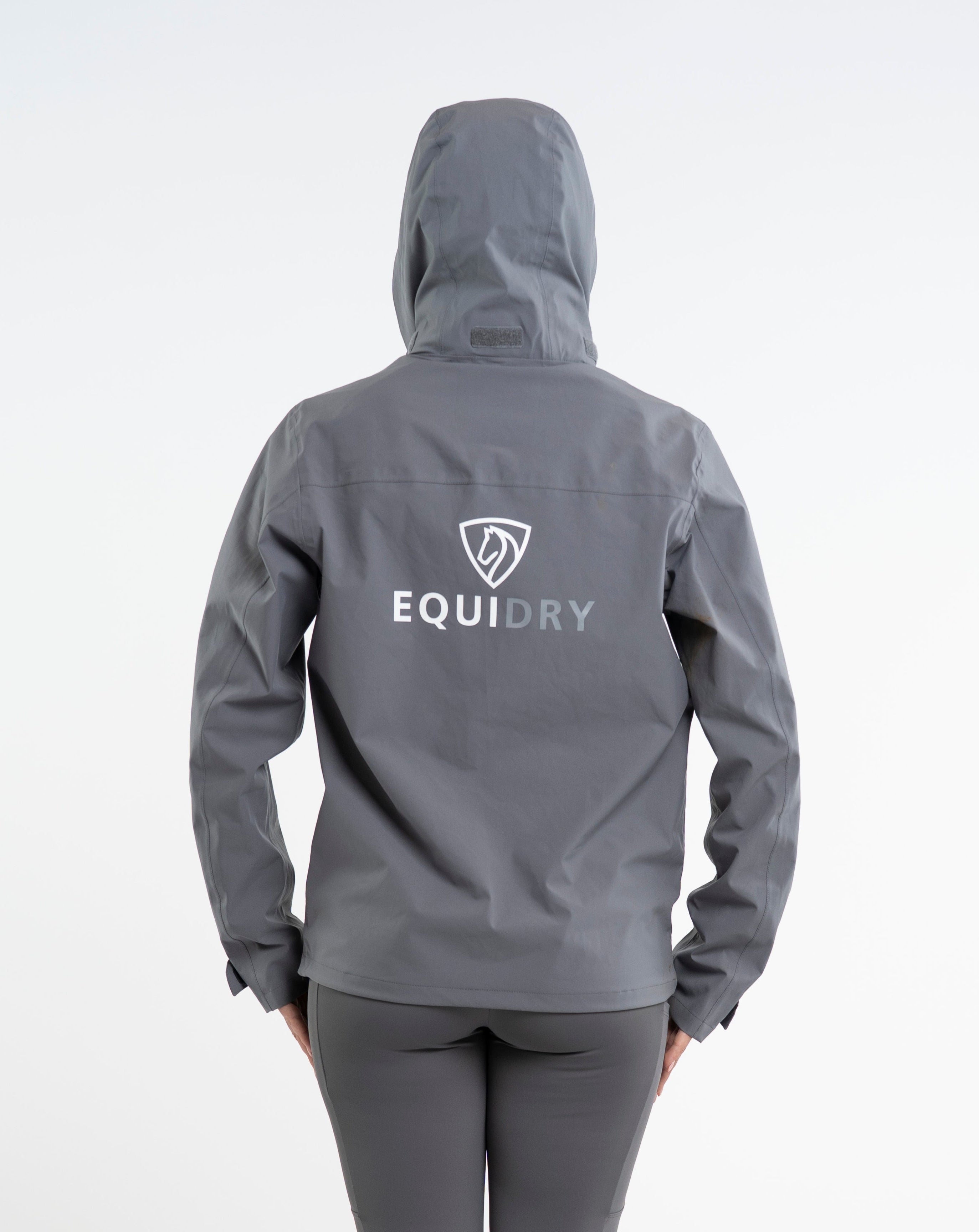 EQUIDRY Nimbus Waterproof Pack Away Jacket Women's Grey
