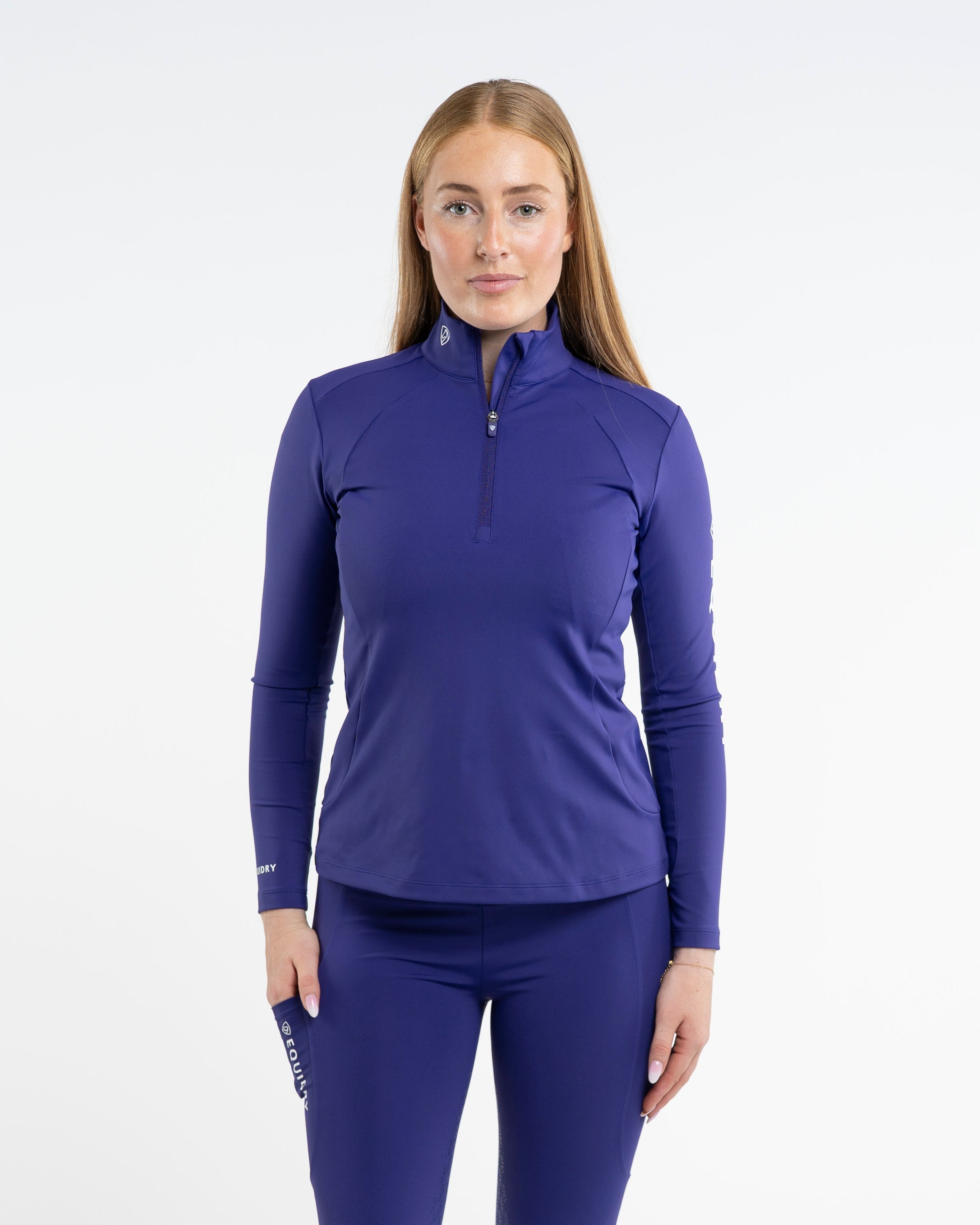 EQUIDRY Women's Water Repellent Base Layer Purple/White