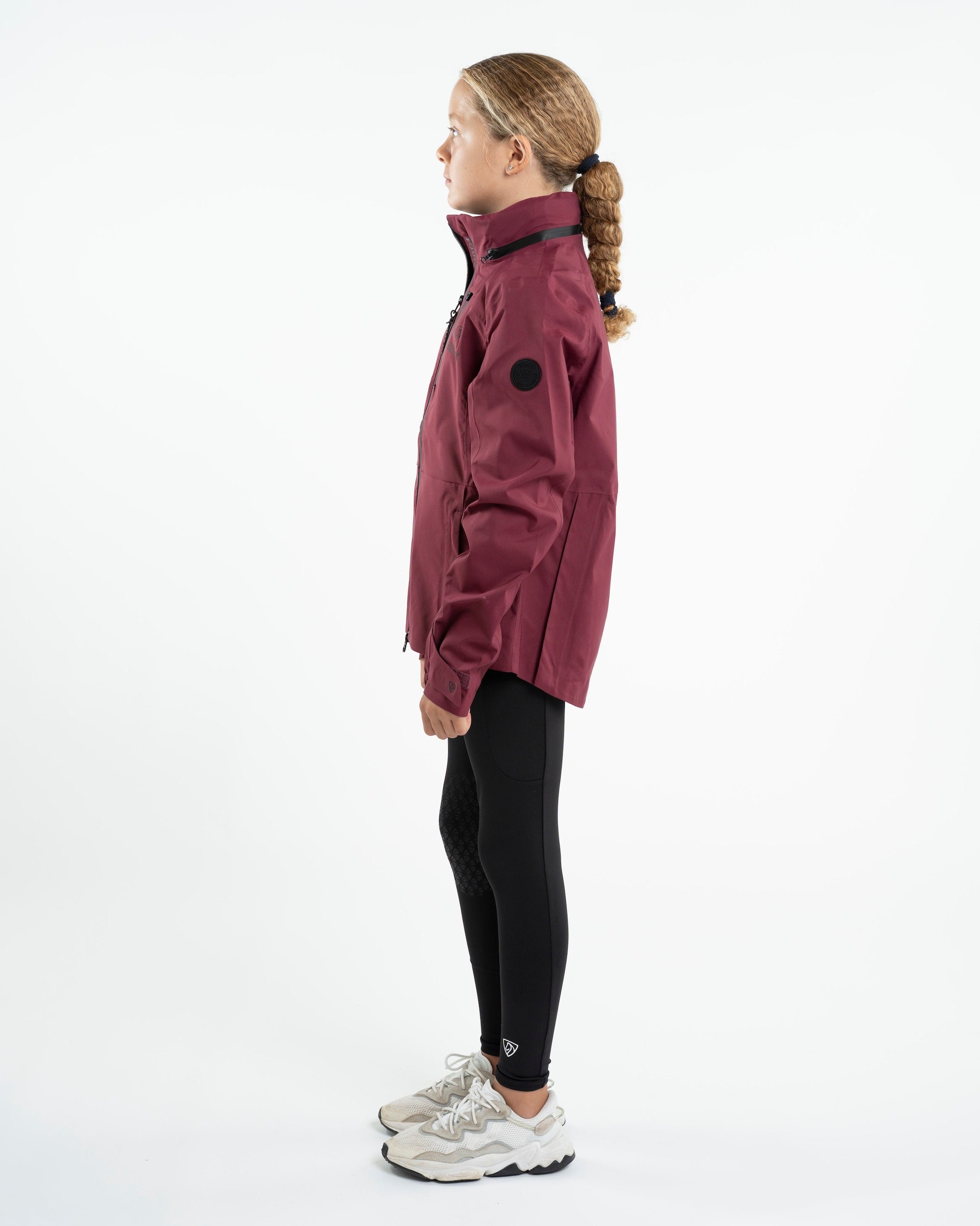 EQUIDRY Varsha Waterproof Riding Jacket Girl's Plum