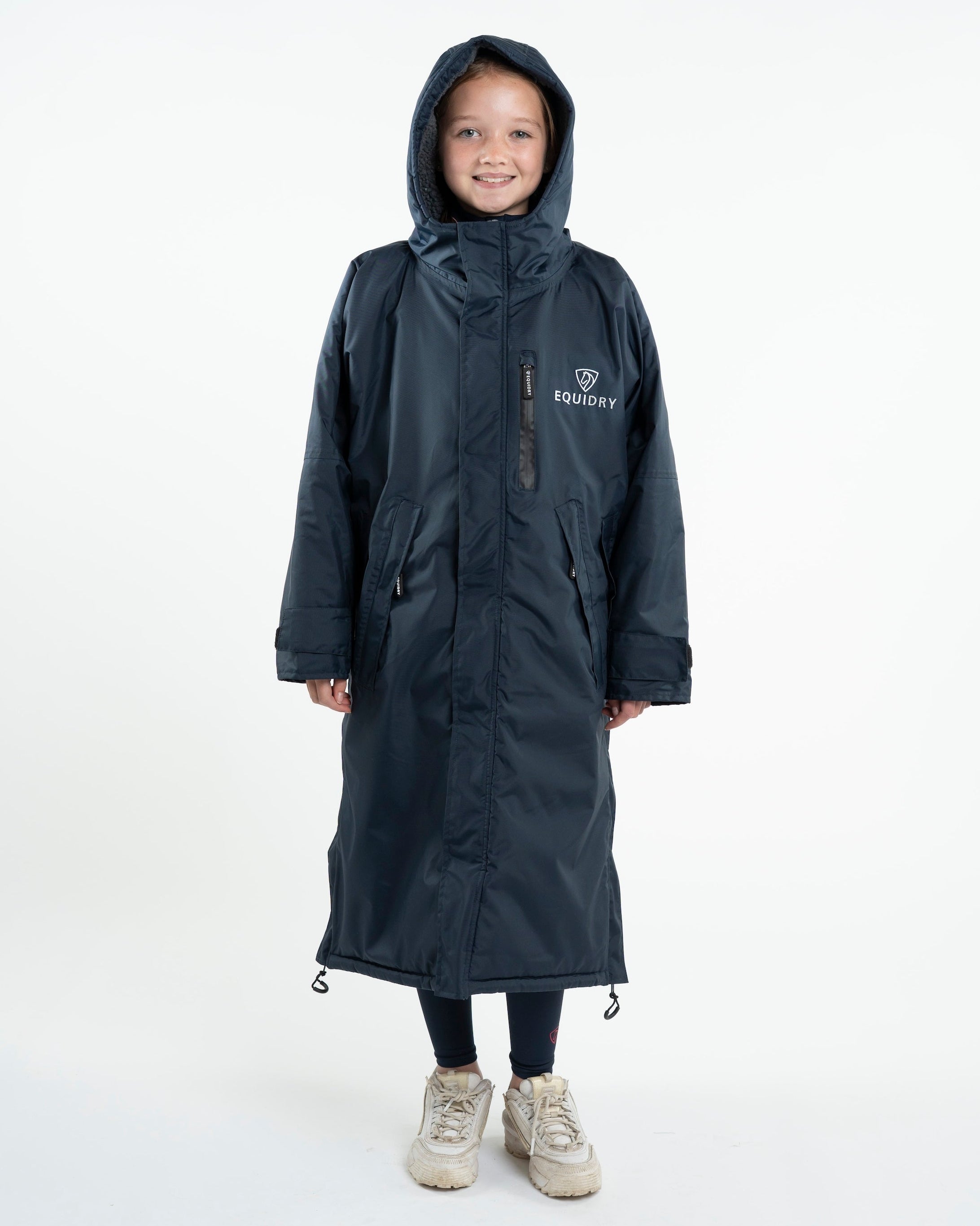 EQUIDRY Evolution Children's Thick Fleece Navy/Grey