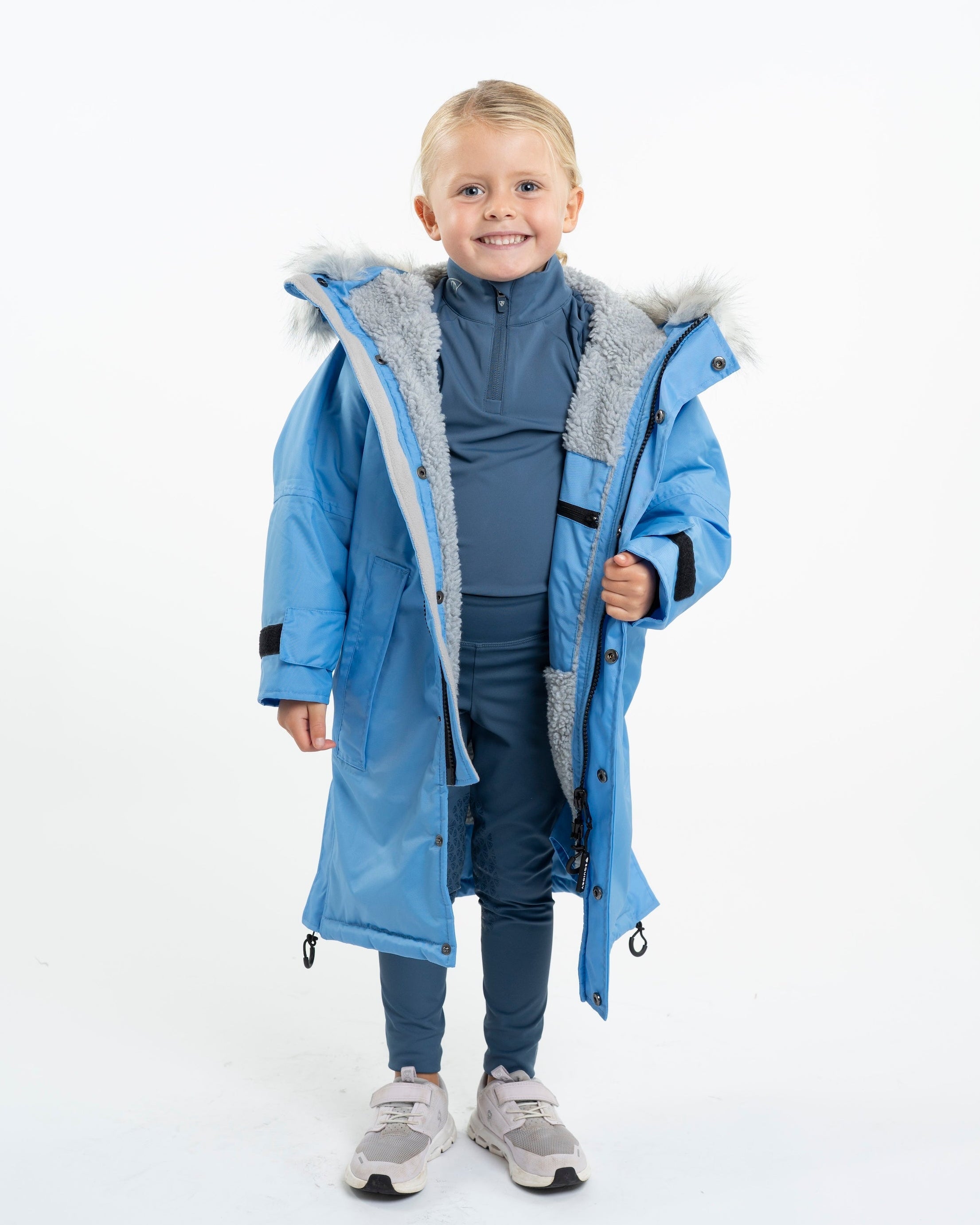 EQUIDRY Evolution Children's Thick Fleece Sky Blue