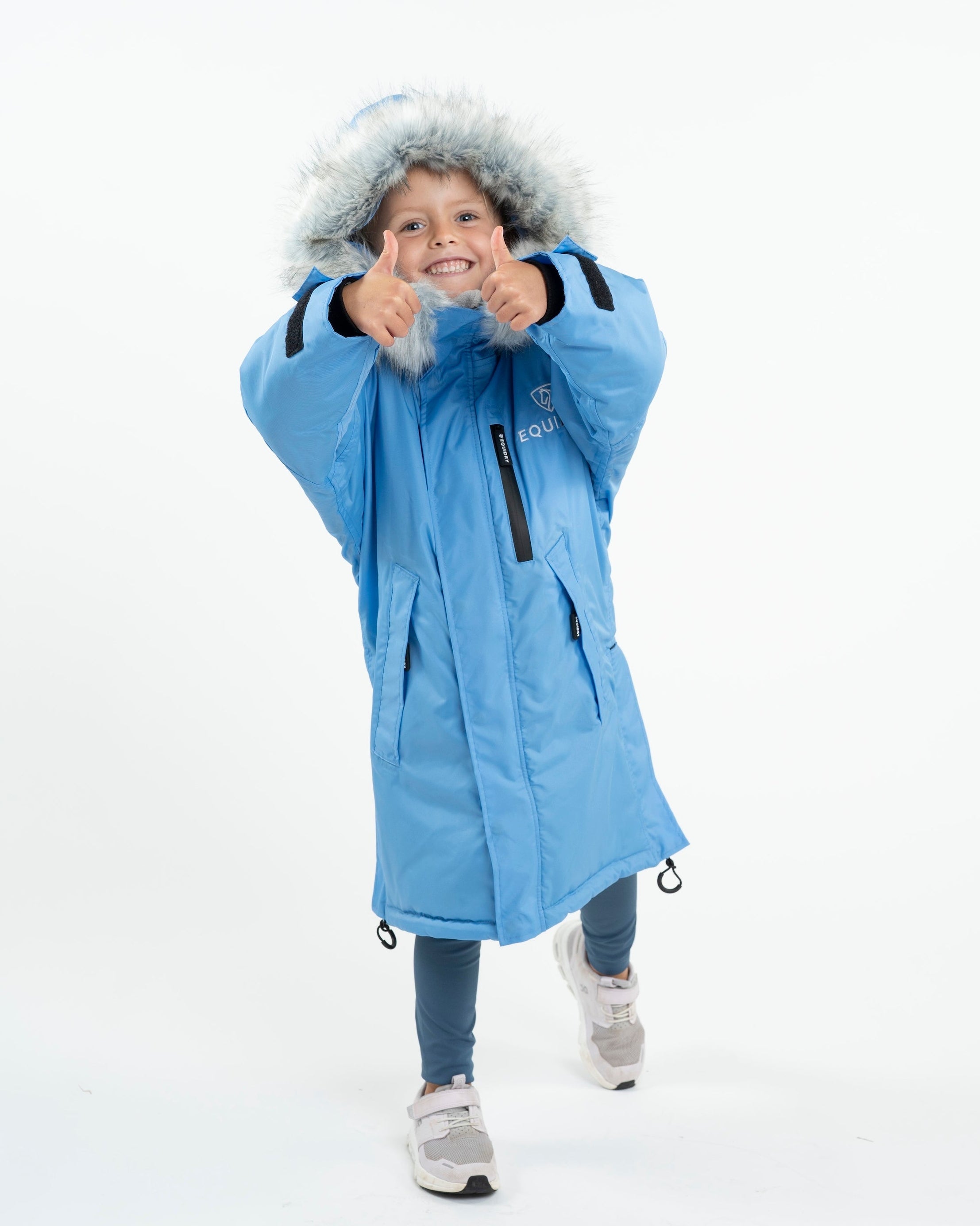 EQUIDRY Evolution Children's Thick Fleece Sky Blue